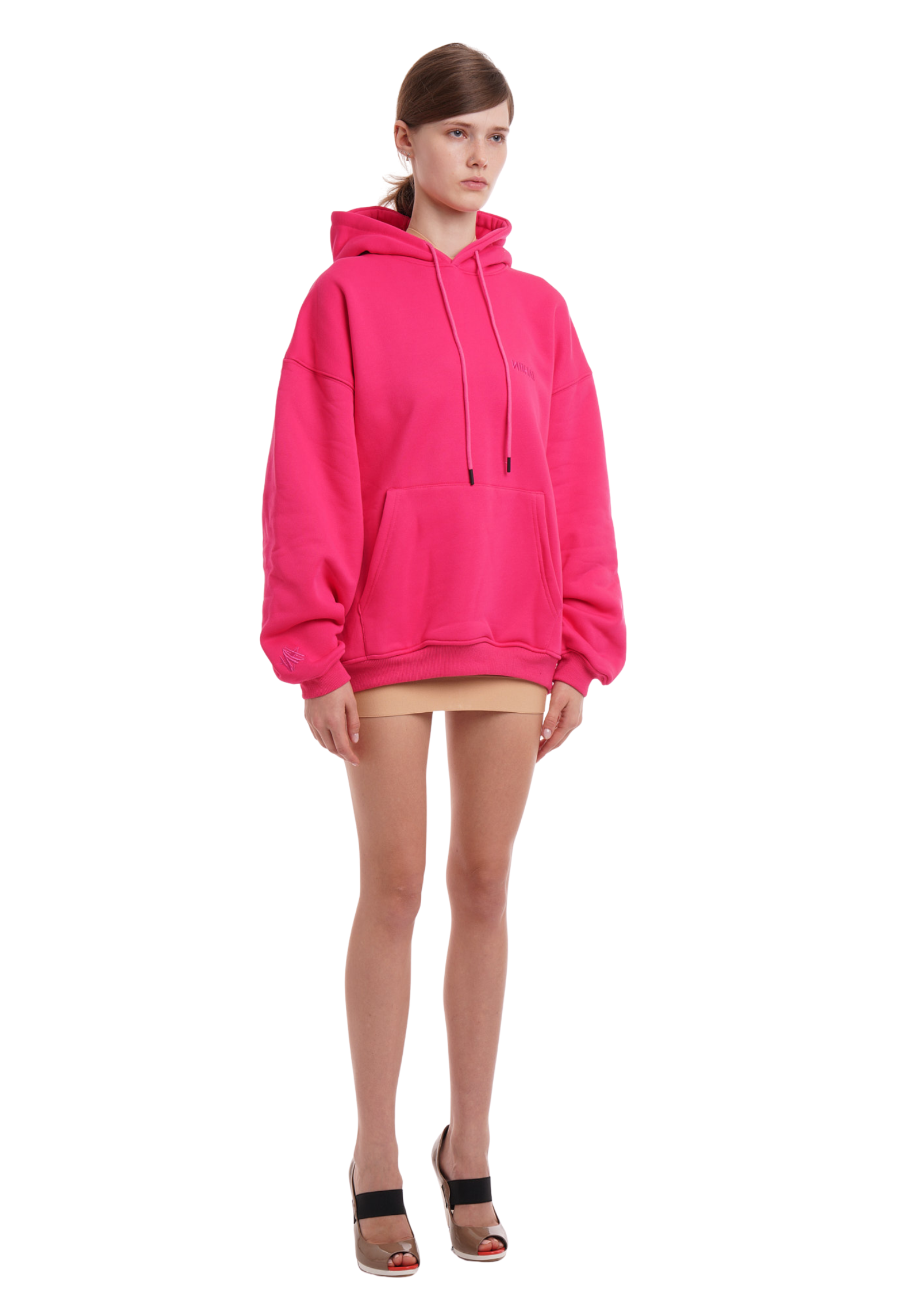 BASiCS HOODiE IN ROSIE PINK