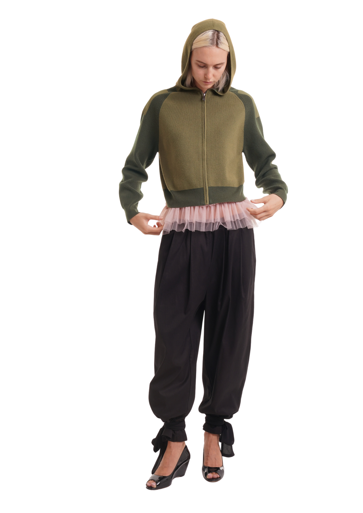 THE INDI HOODIE IN ARMY GREEN