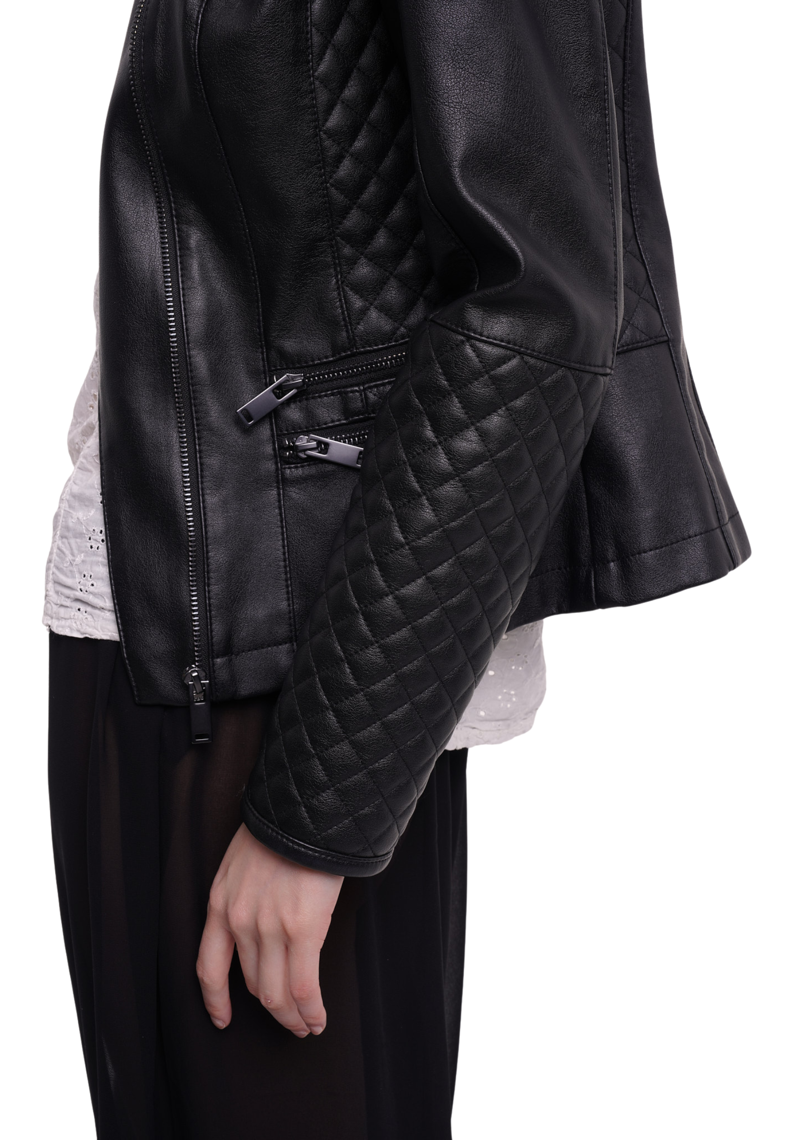 THE MARA LEATHER JACKET IN BLACK