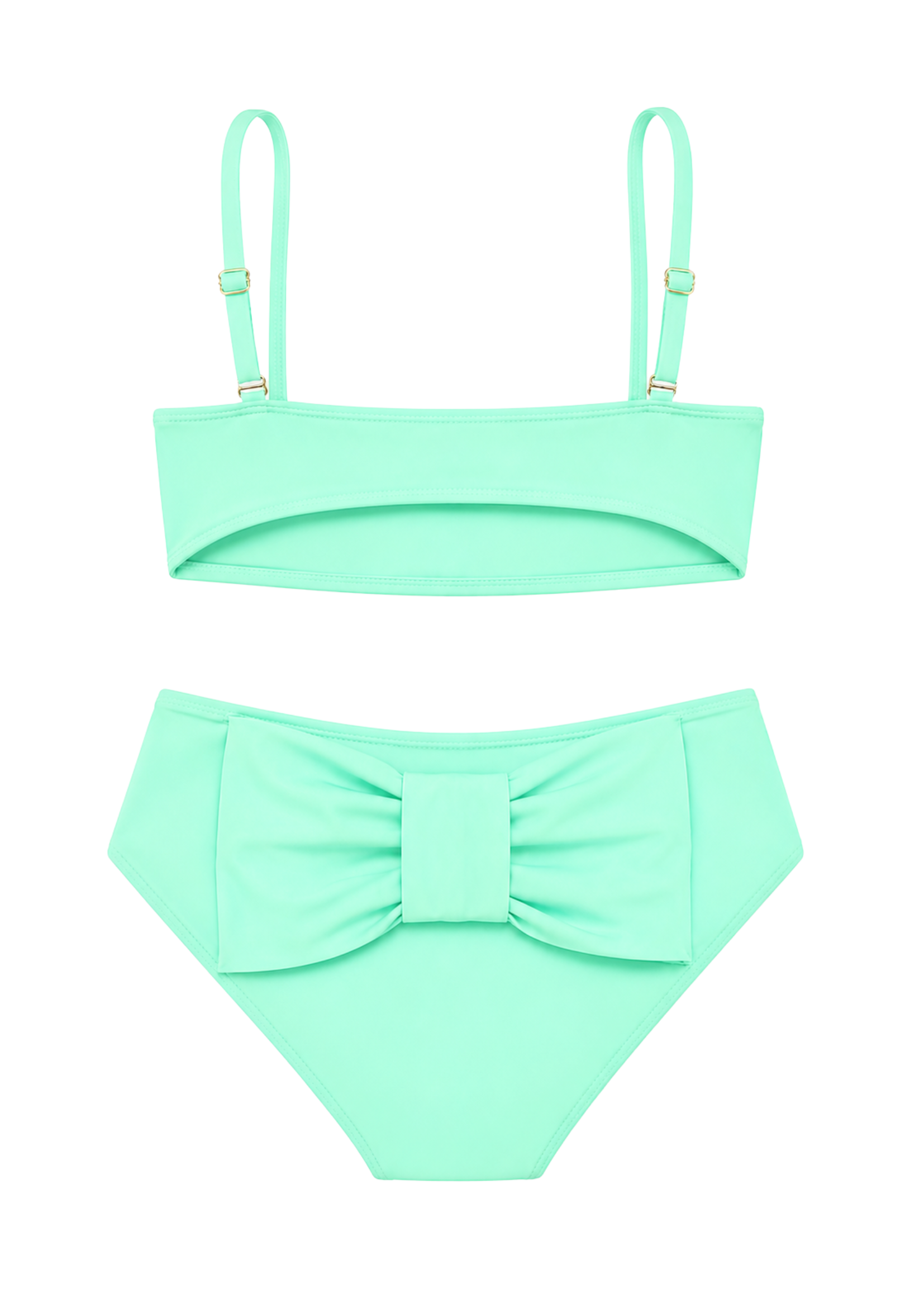 BOW BIKINI IN AQUA