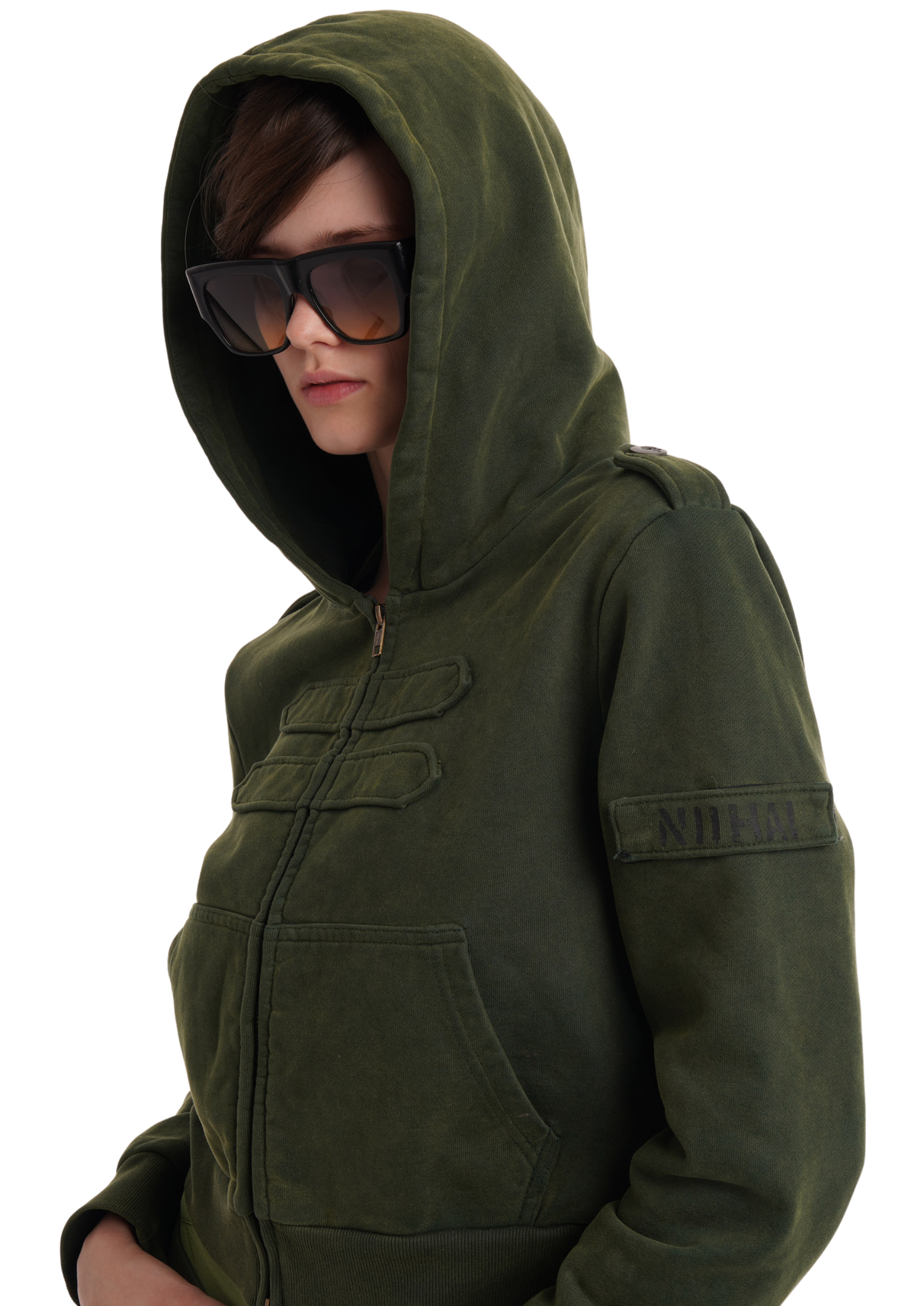 COMBAT HOODIE IN MILITARY GREEN