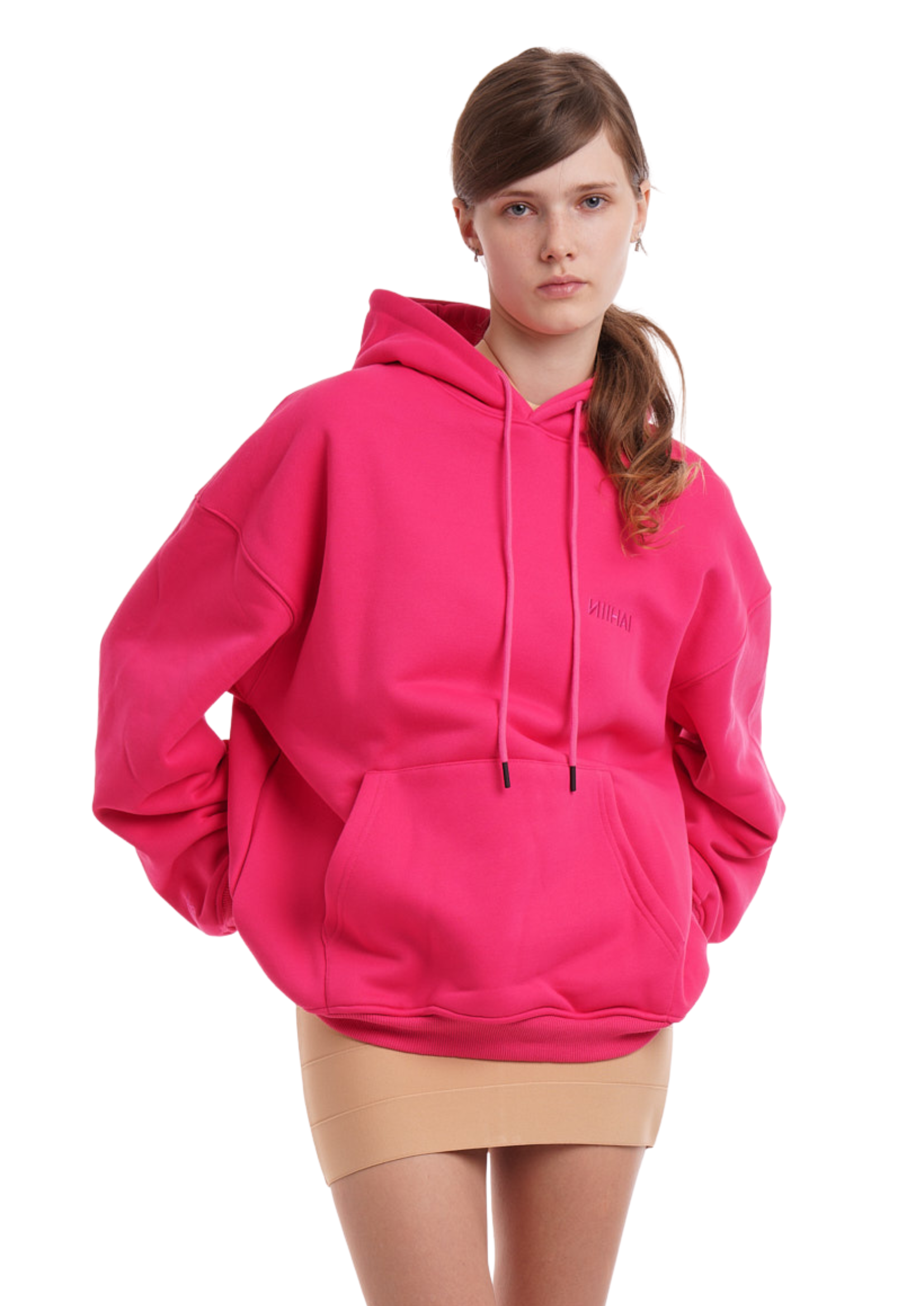 BASiCS HOODiE IN ROSIE PINK