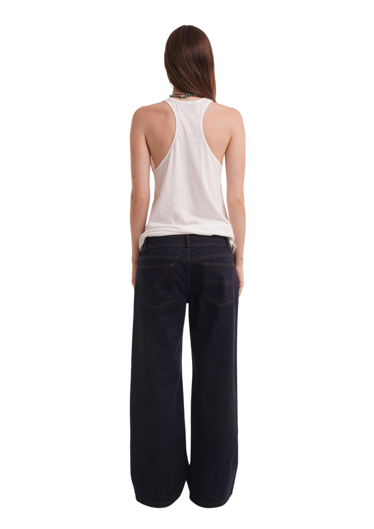 LOW WAIST RELAXED LEG JEANS IN INDIGO