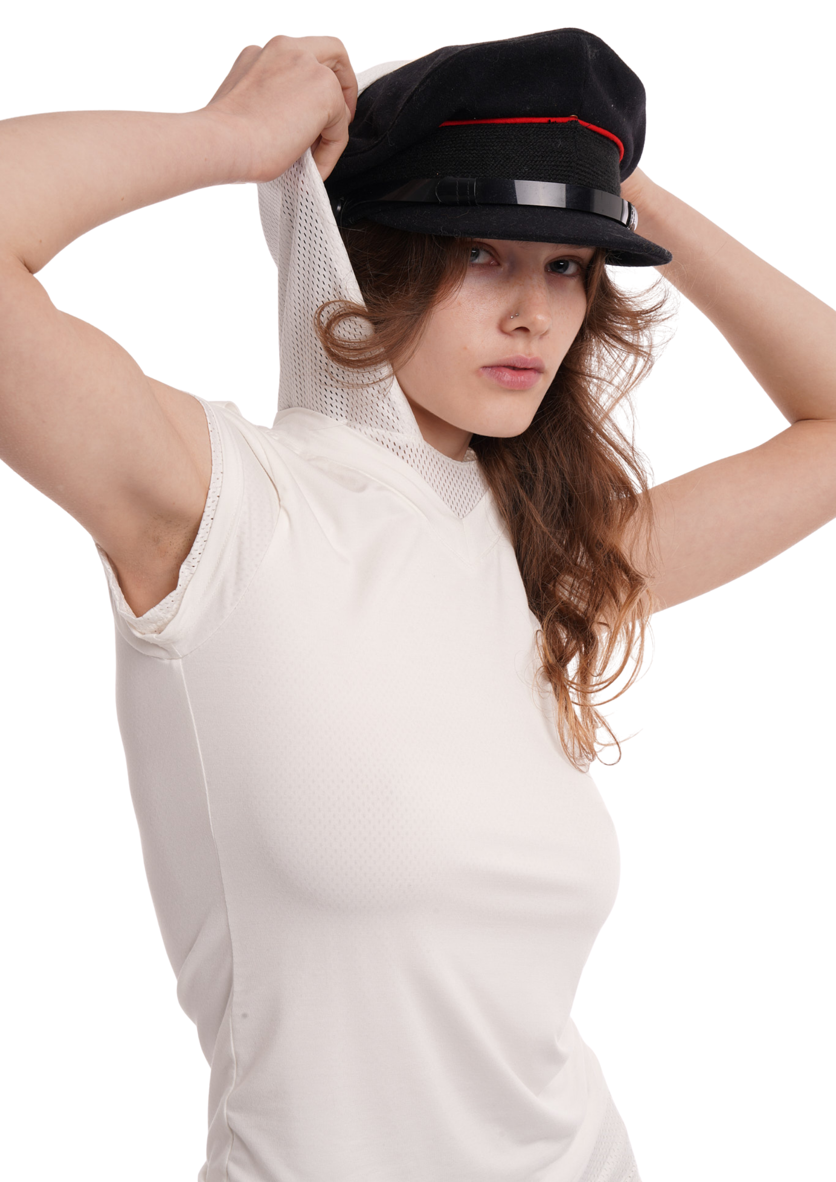 COMBAT BABY TEE IN WHITE