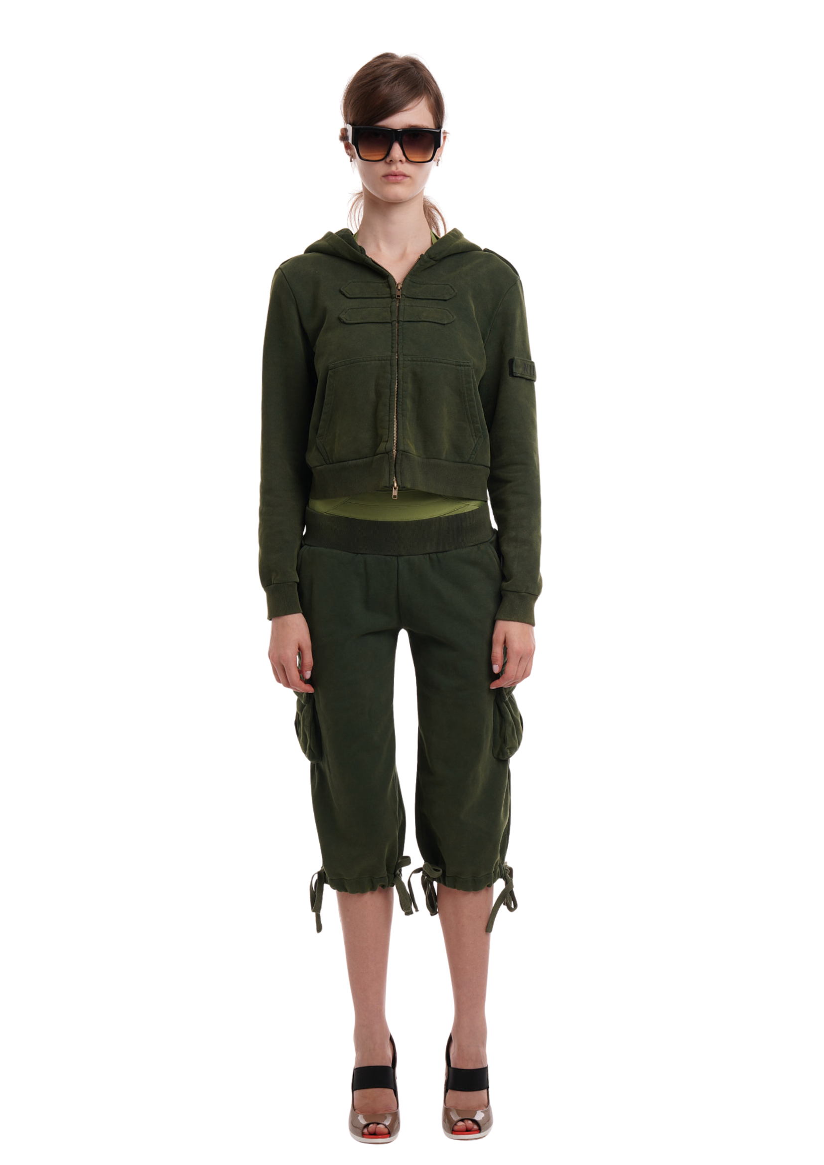 COMBAT HOODIE IN MILITARY GREEN