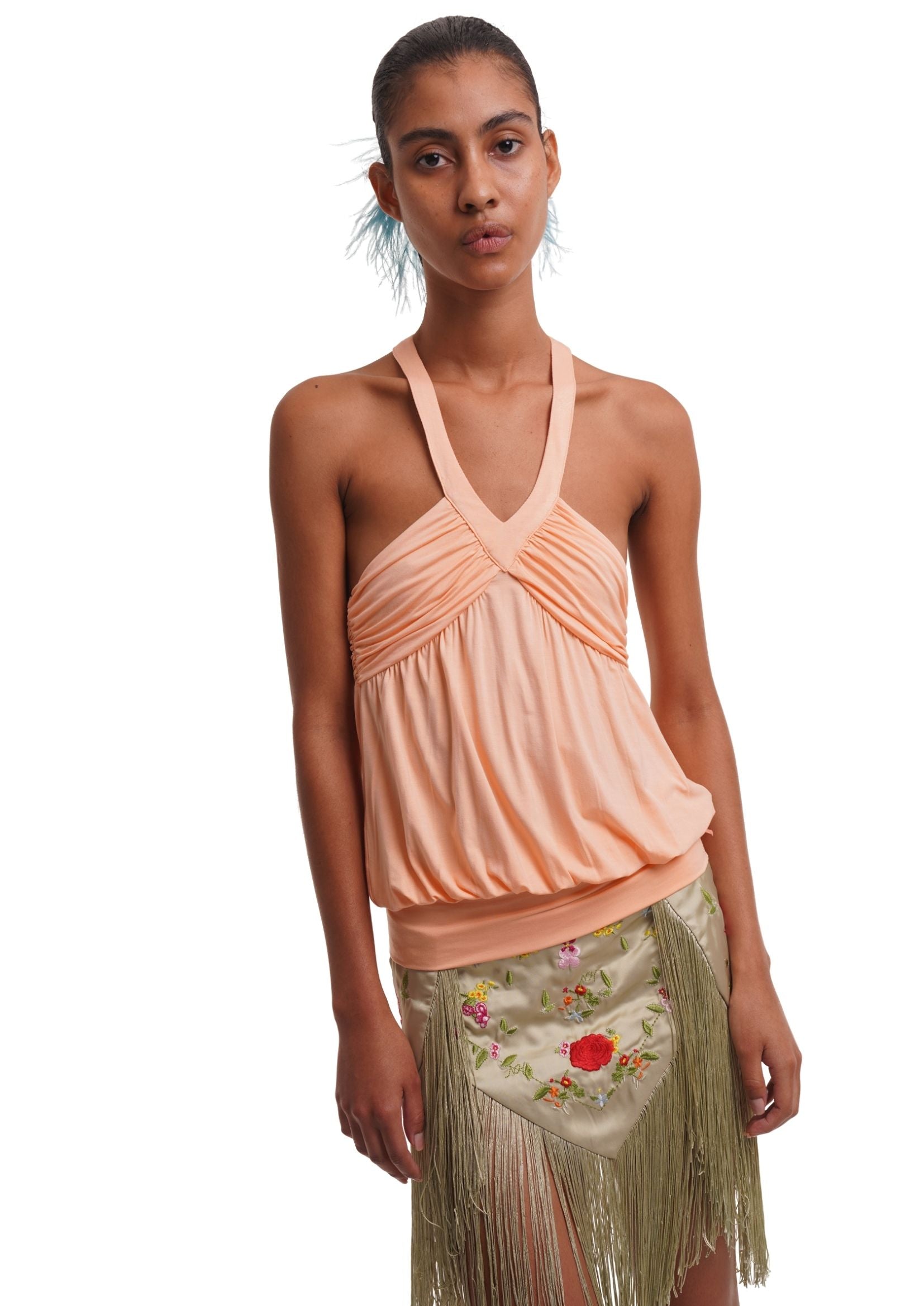 TESS TOP IN APRICOT