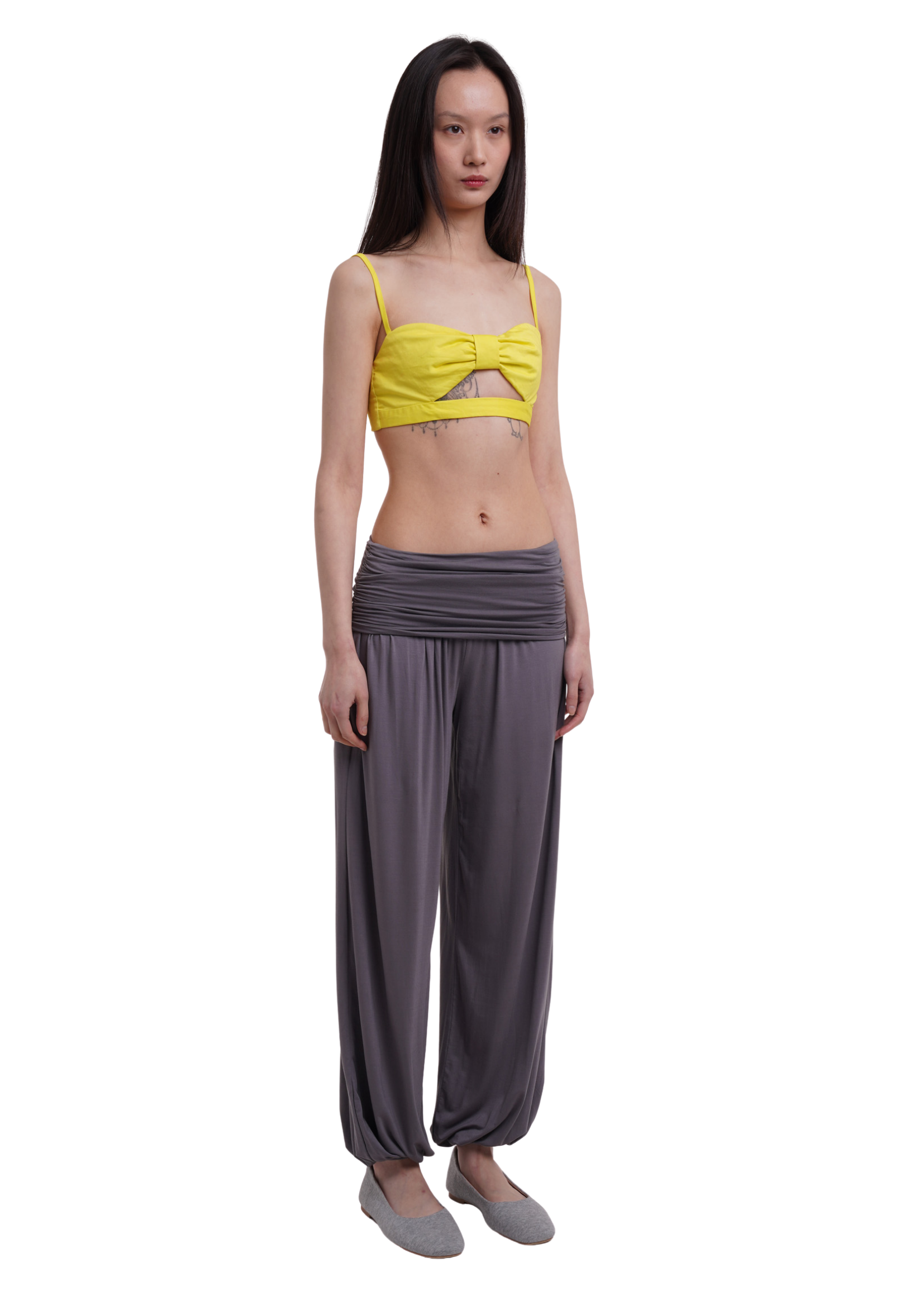 CHARLI LONG TROUSERS IN SMOKE