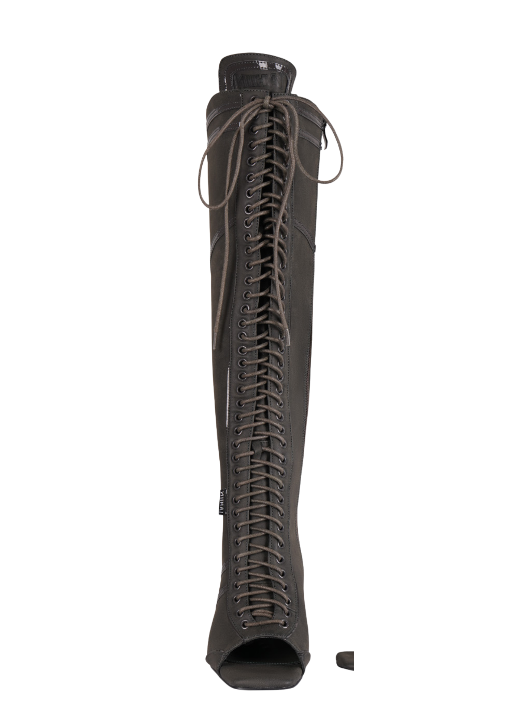 THE STRIKER LACE UP BOOTS IN STONE GREY