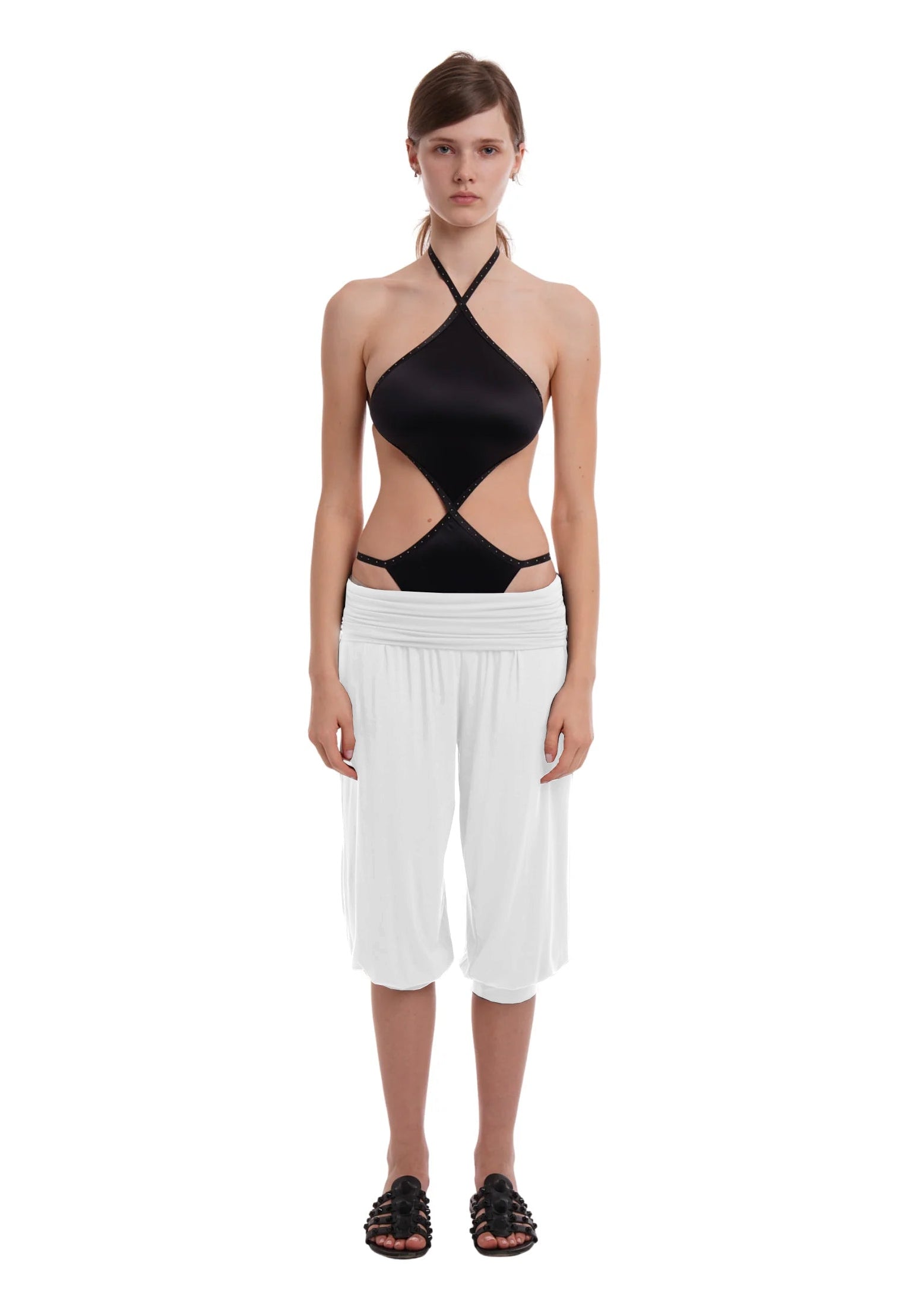 CHARLI CAPRIS IN WHITE