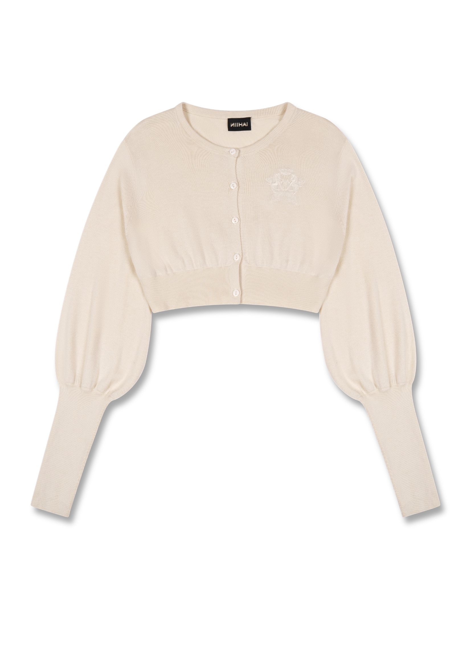 THE BUBBLE CARDI IN MILK