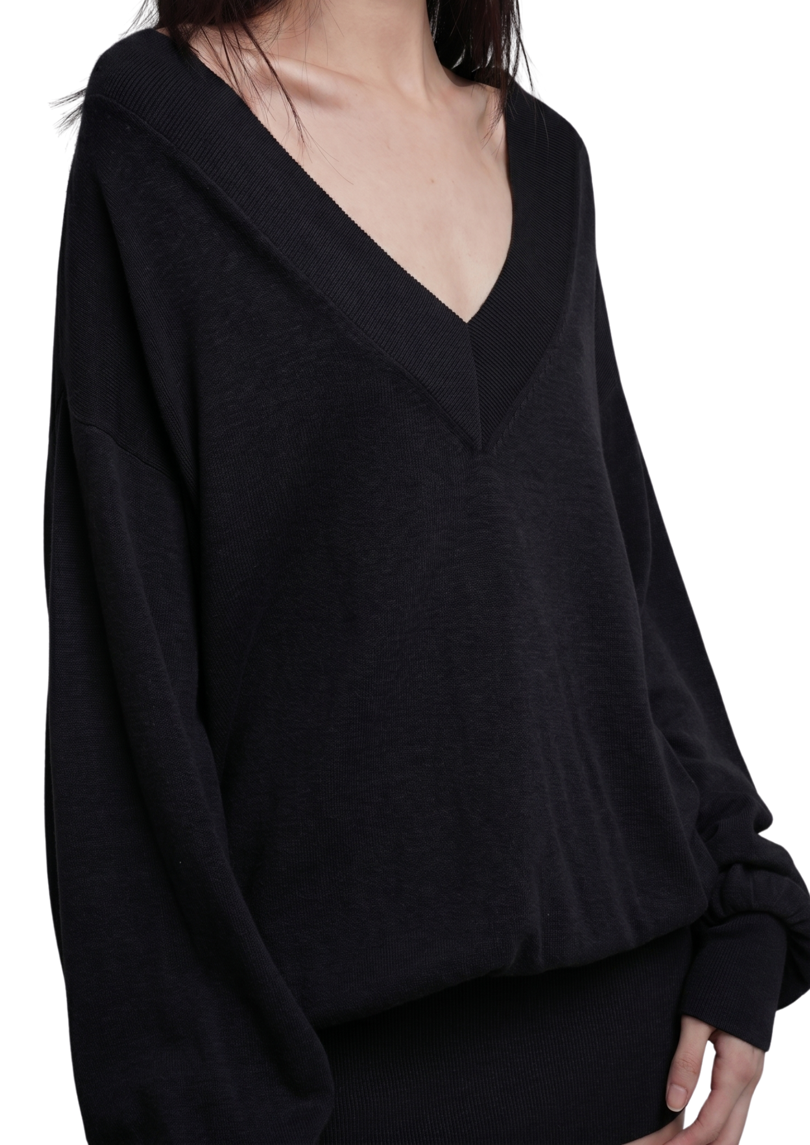 DEEP JUMPER IN BLACK