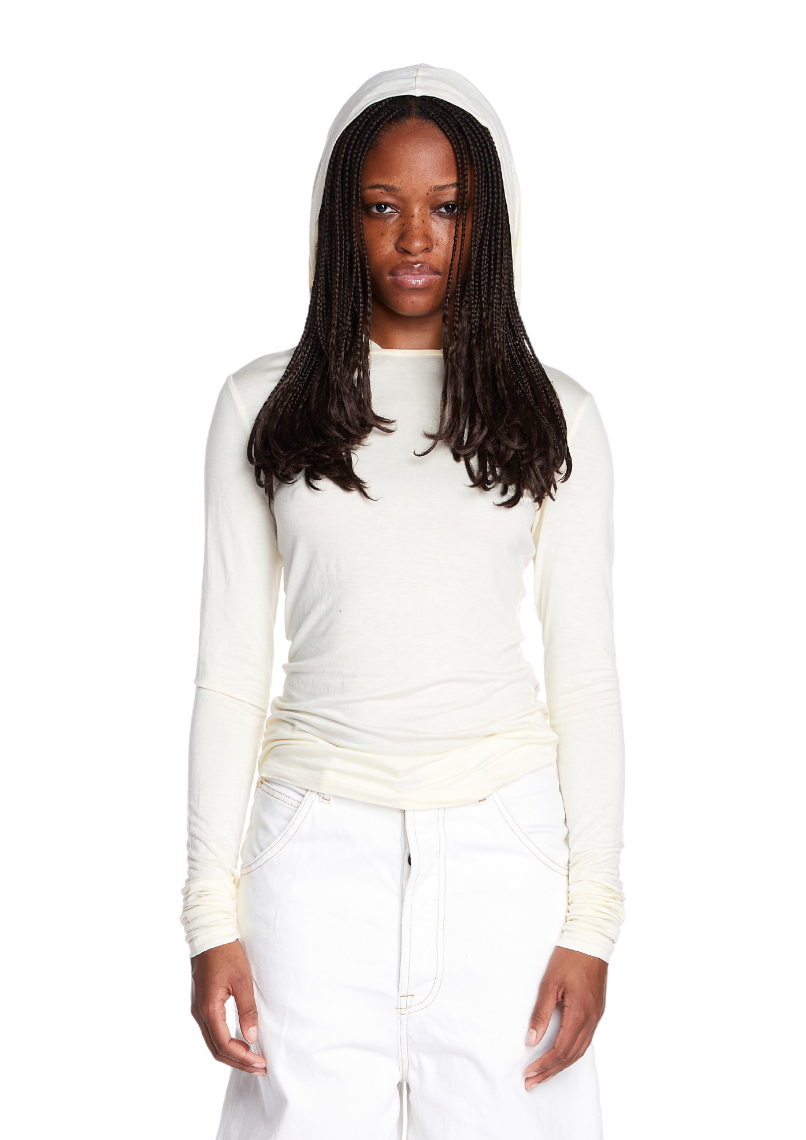 THE BELLA TOP IN PEARL WHITE