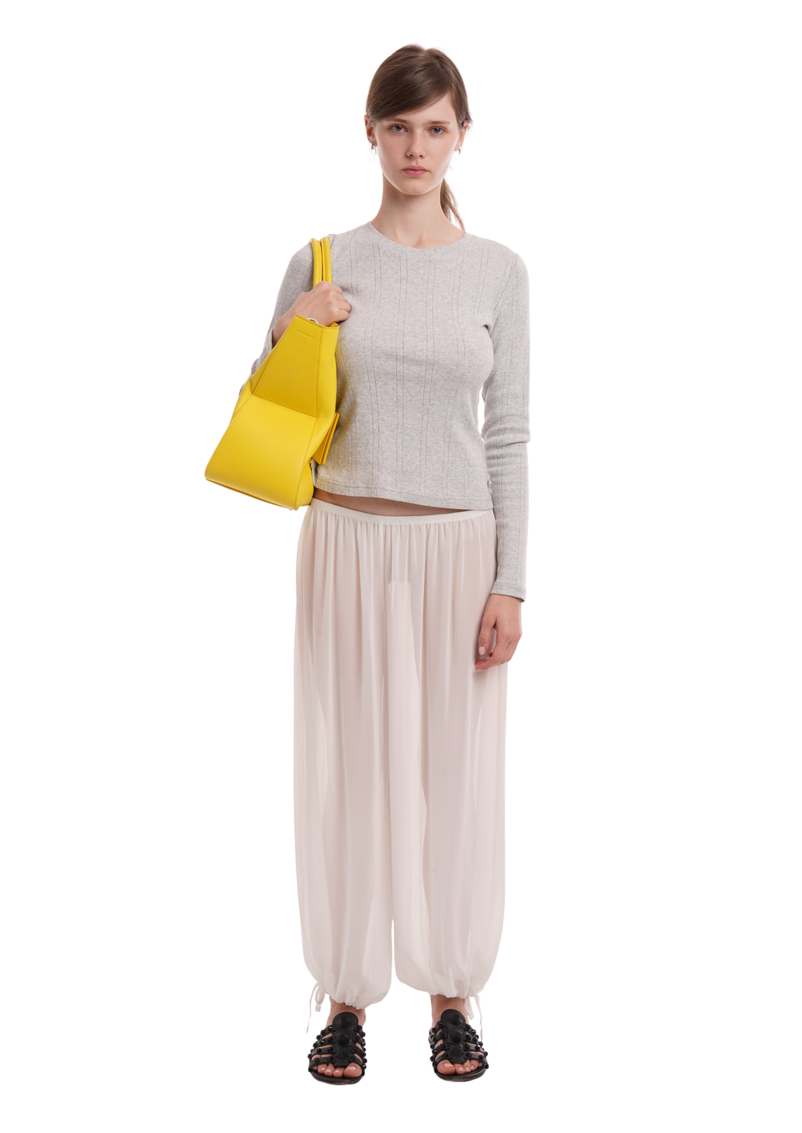 LENA TROUSERS IN GHOST