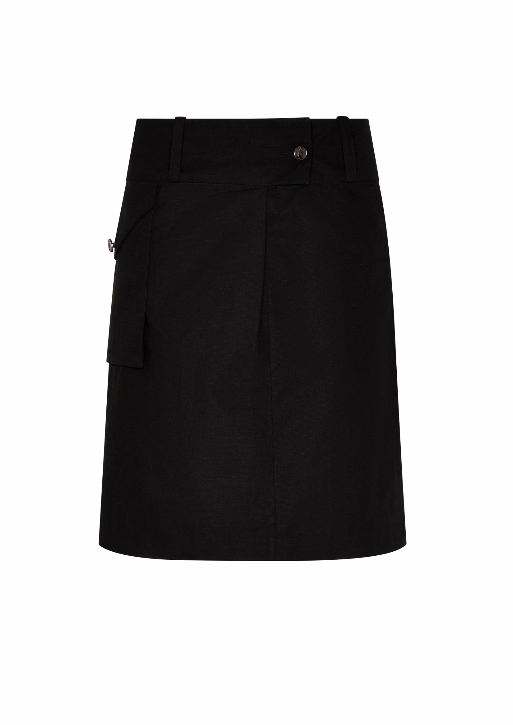 LONG OVERPACKER SKIRT IN BLACK