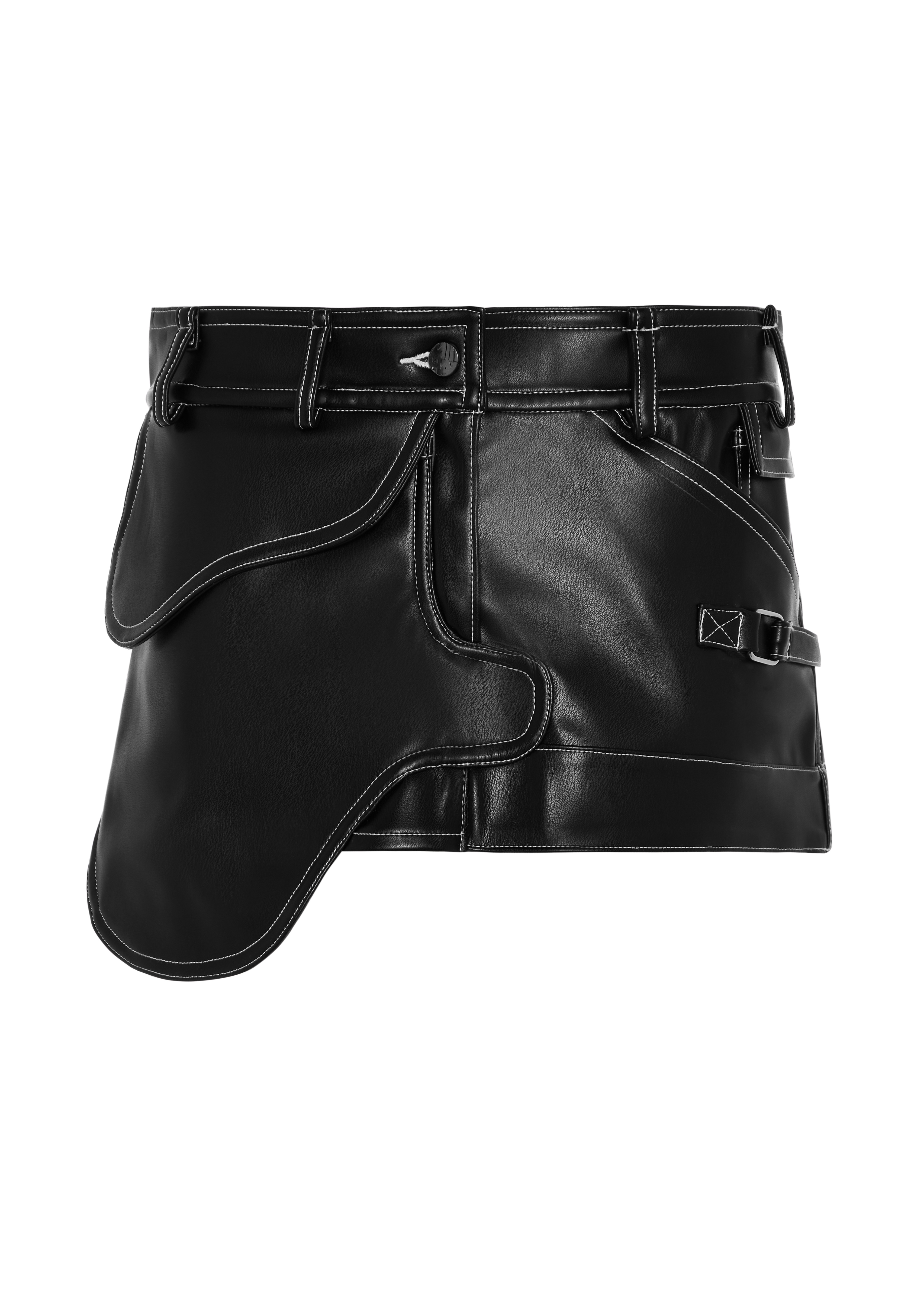 LEATHER SADDLE SKIRT