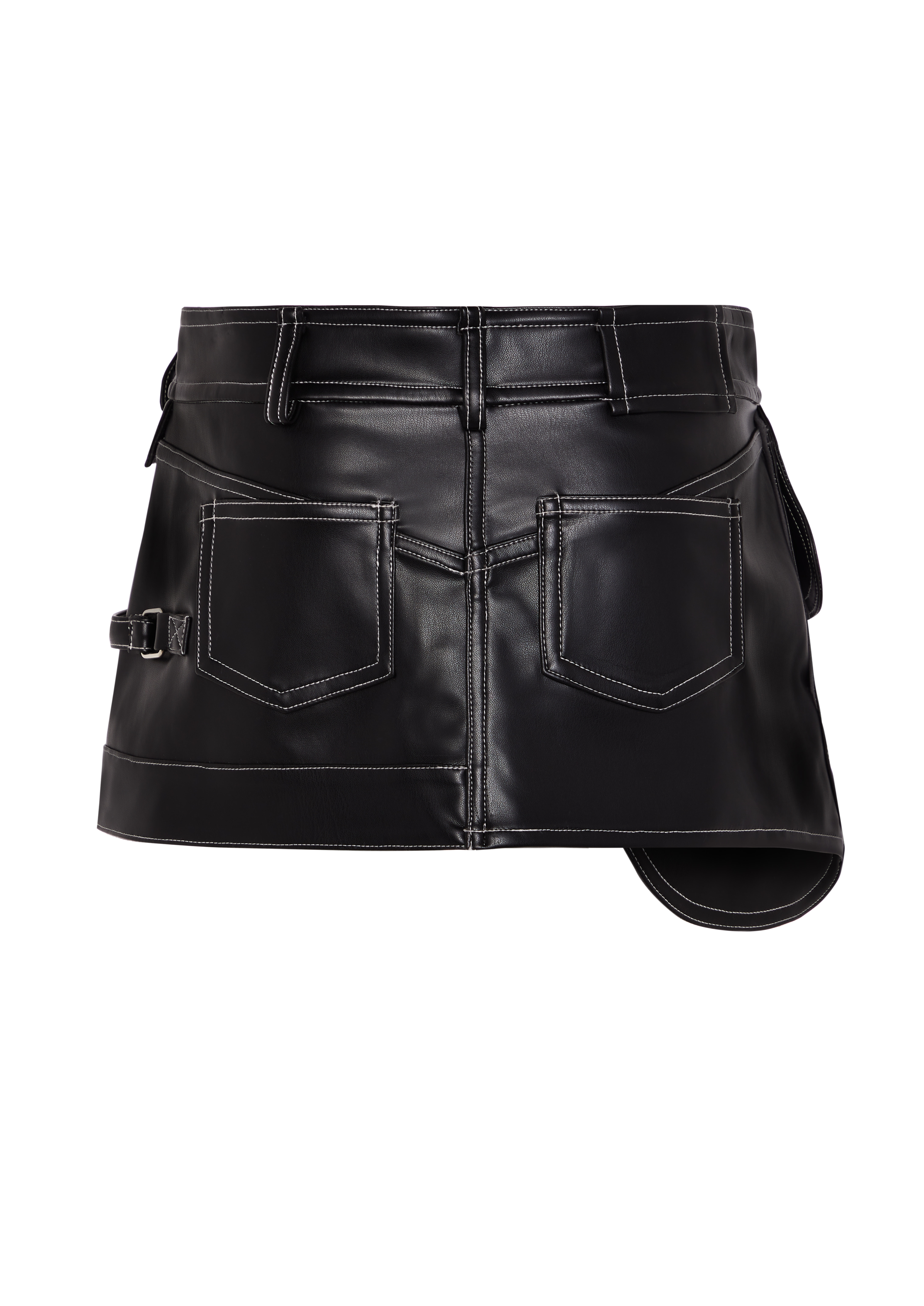LEATHER SADDLE SKIRT