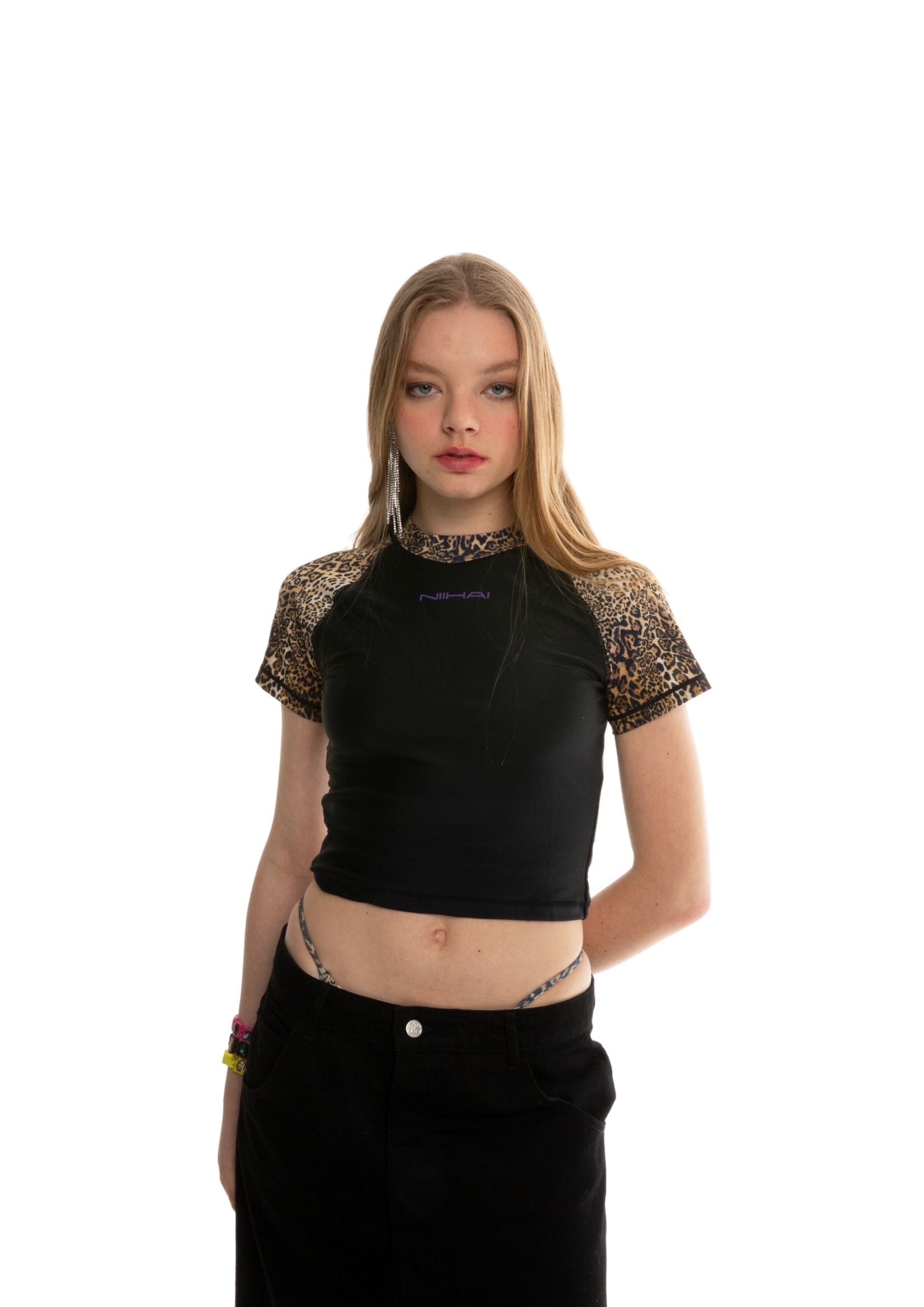 LEOPARD PRINT RASH VEST