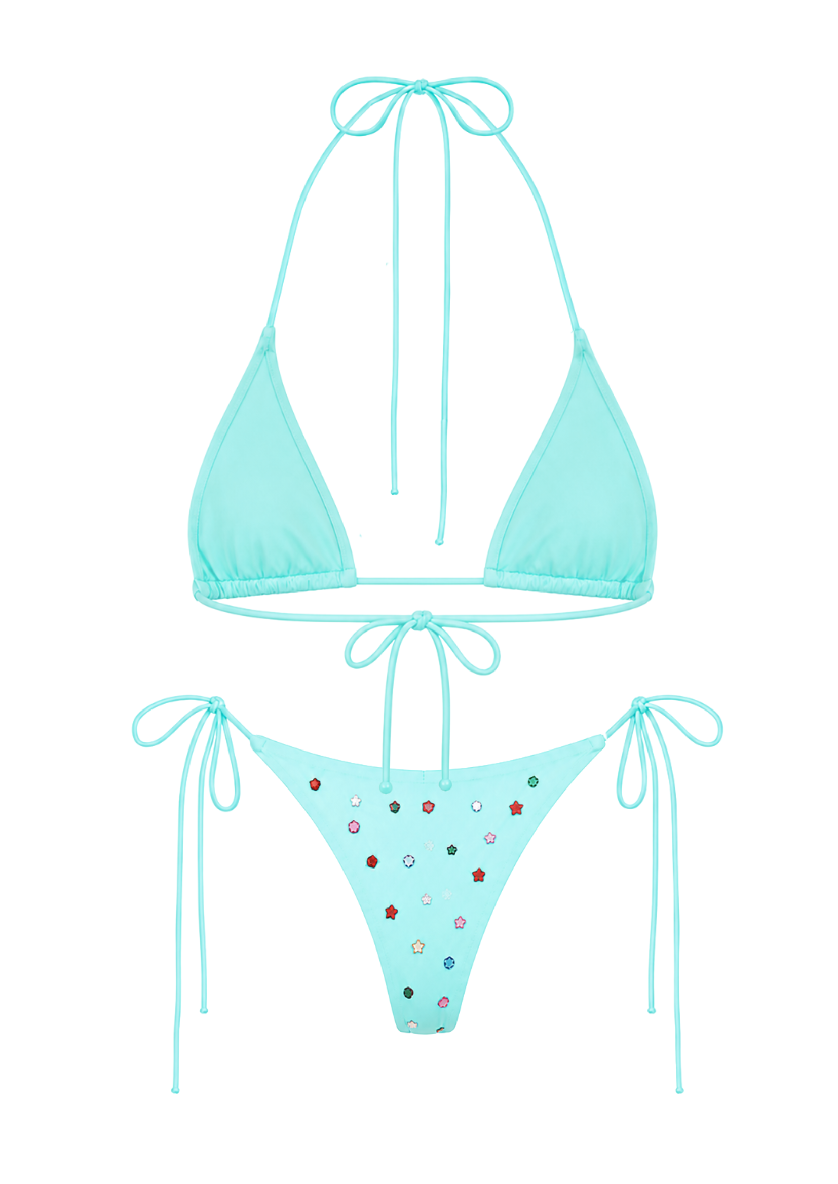 THE RALU BIKINI IN AQUA