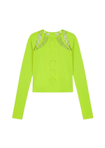 LONG-SLEEVE SHAPEWEAR TOP IN LIME
