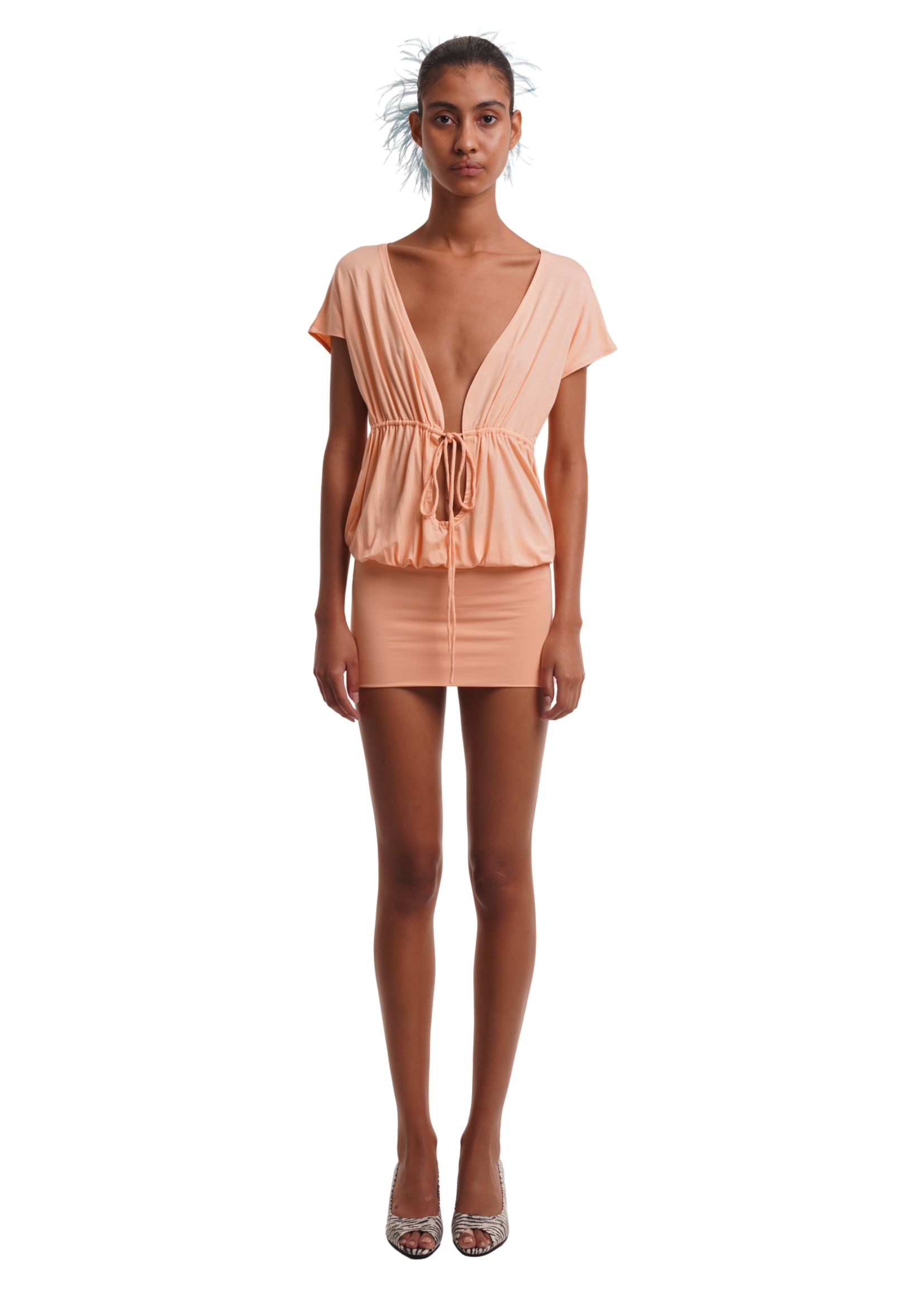 LILI DRESS IN APRICOT