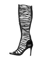 LOCK UP HEELS IN BLACK