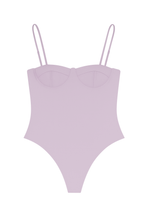 THE PLUNGE BODYSUIT IN LAVENDER