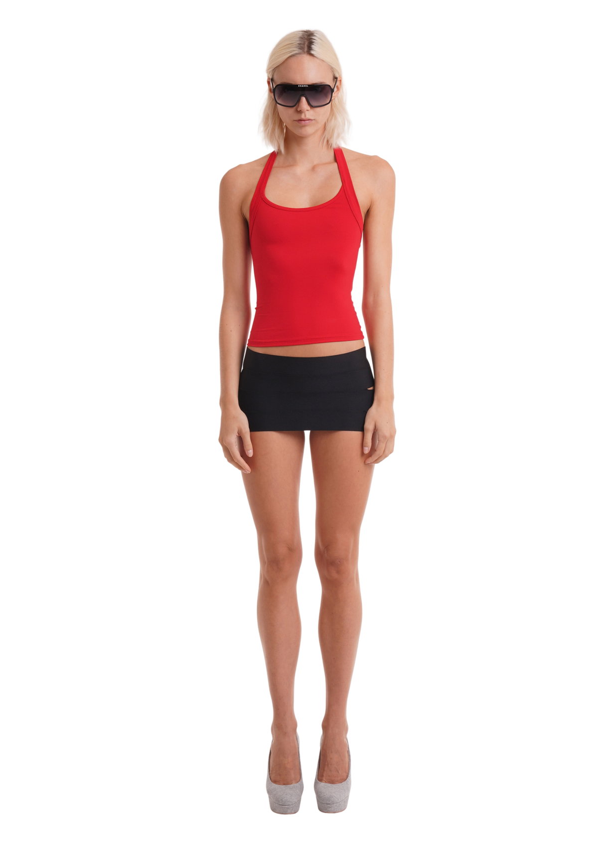HALTER TANK IN RED
