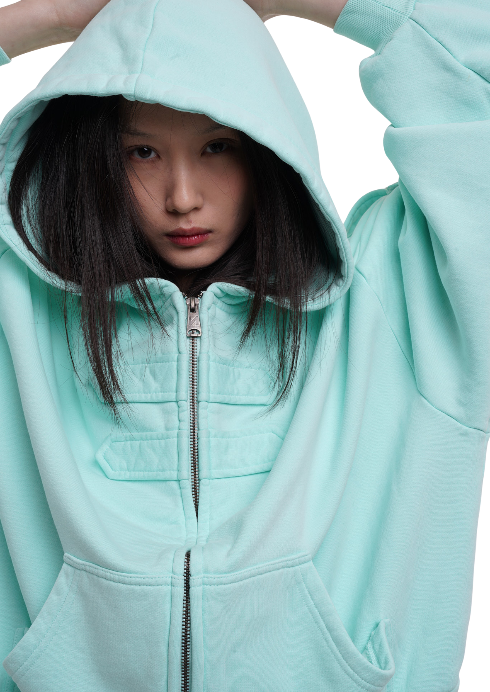 COVER HOODIE IN ICE