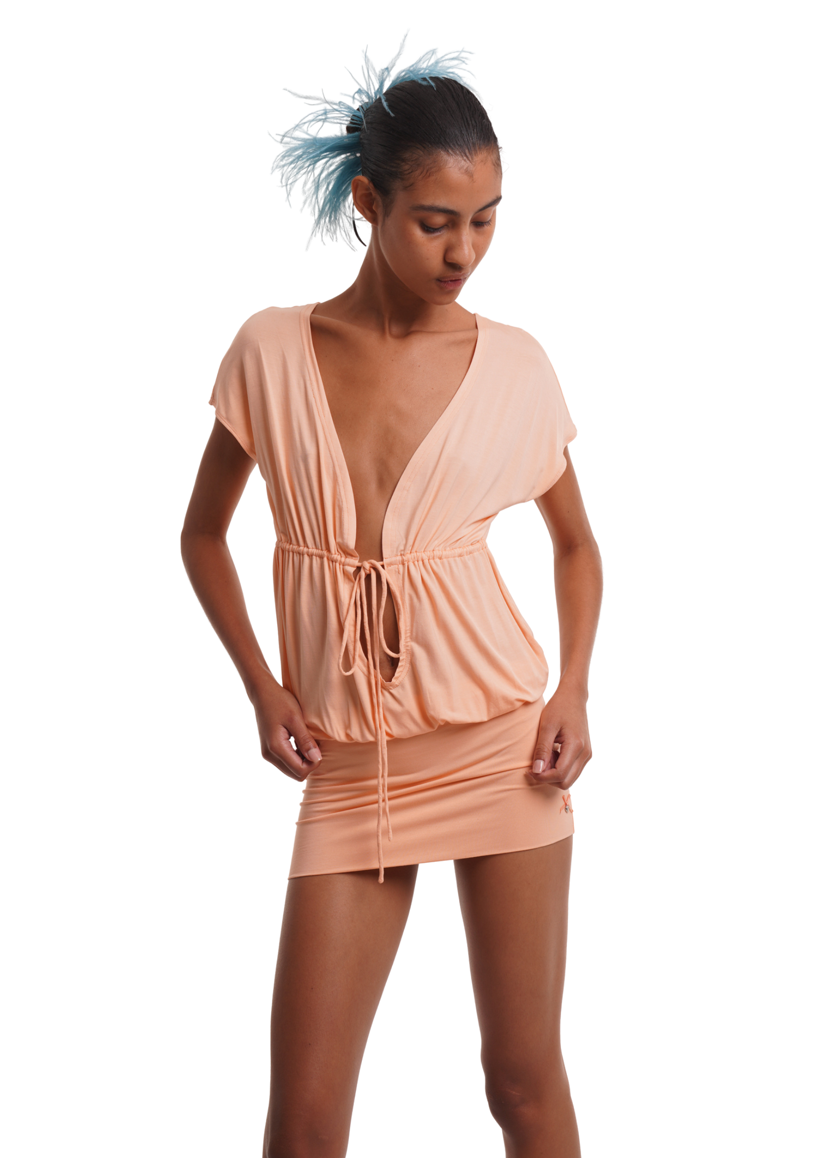 LILI DRESS IN APRICOT