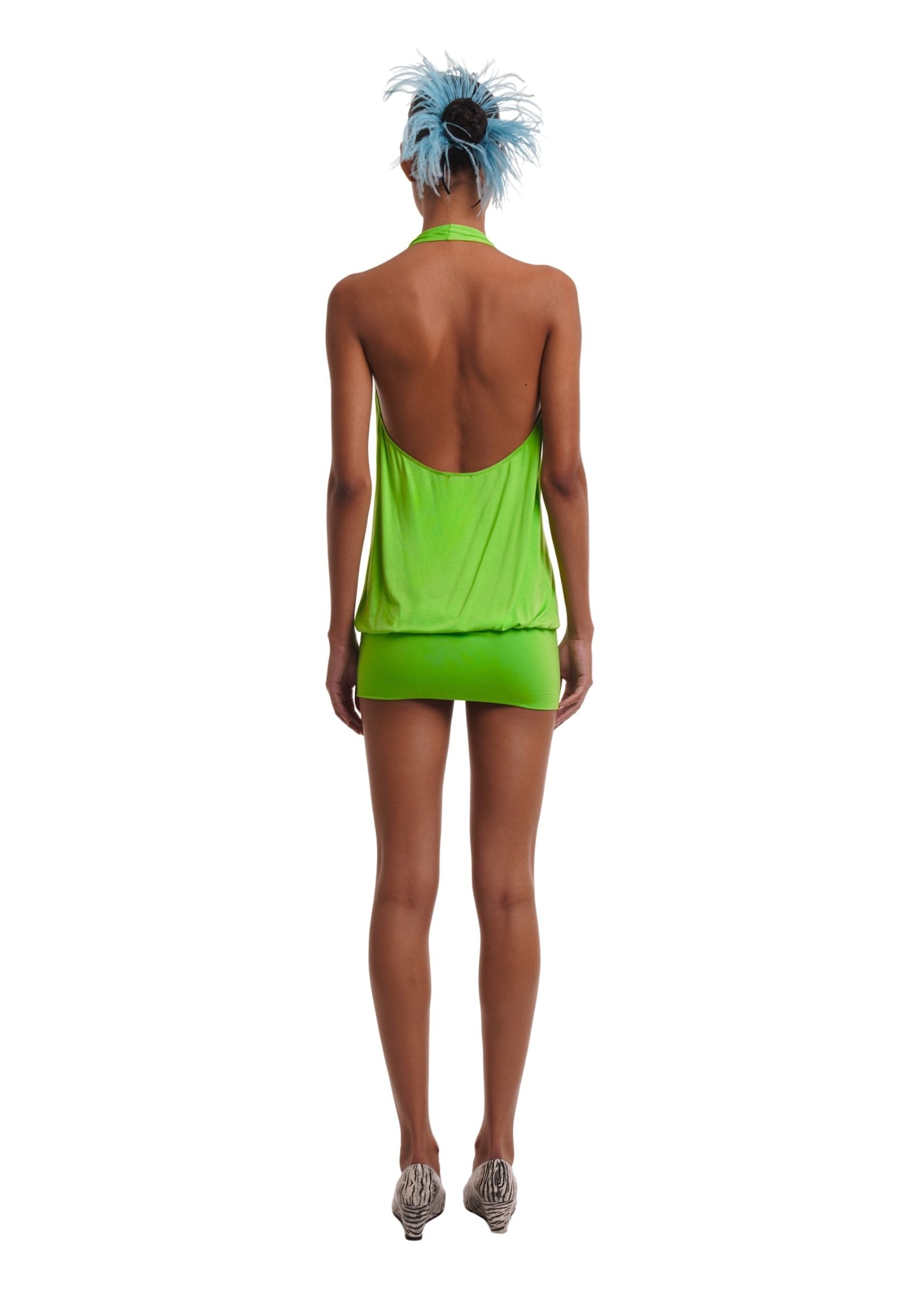 HAILEY DRESS IN APPLE GREEN