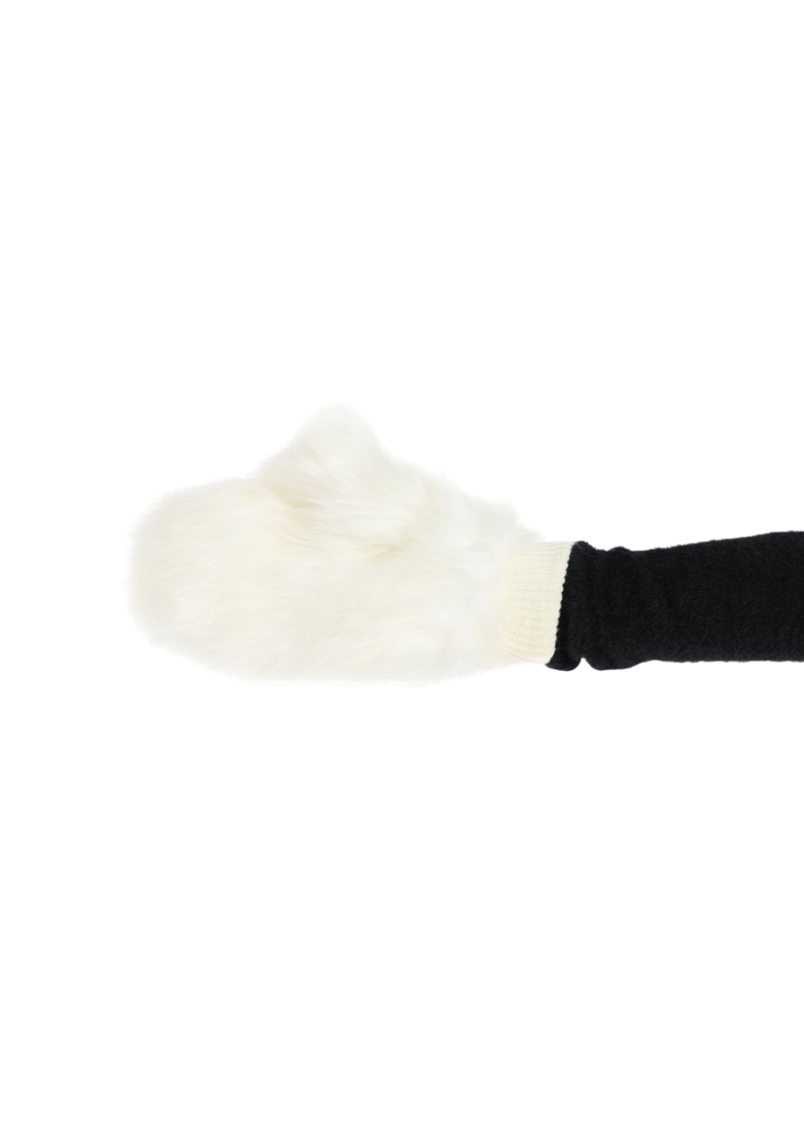WHITE FLUFFY GLOVES