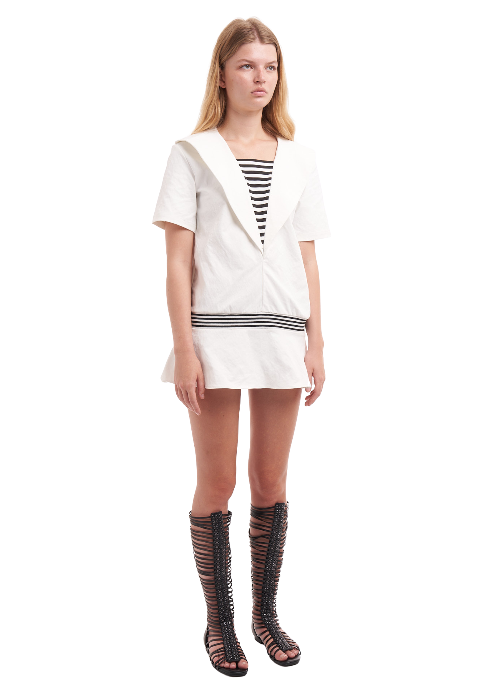 CAPTAIN DRESS IN WHITE