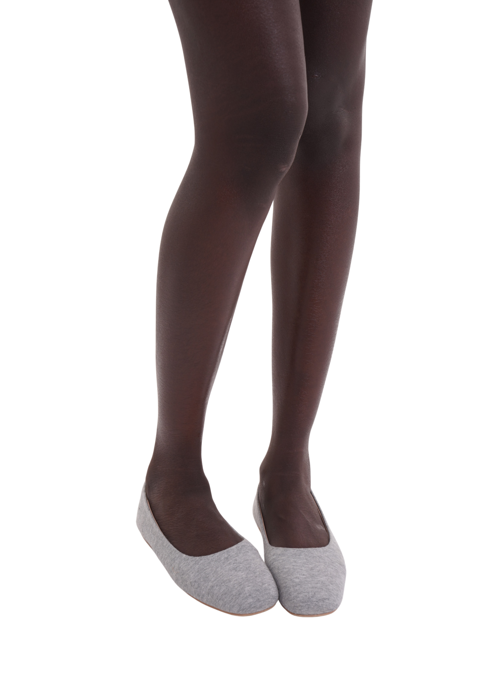 BALLET FLATS IN GREY MARL