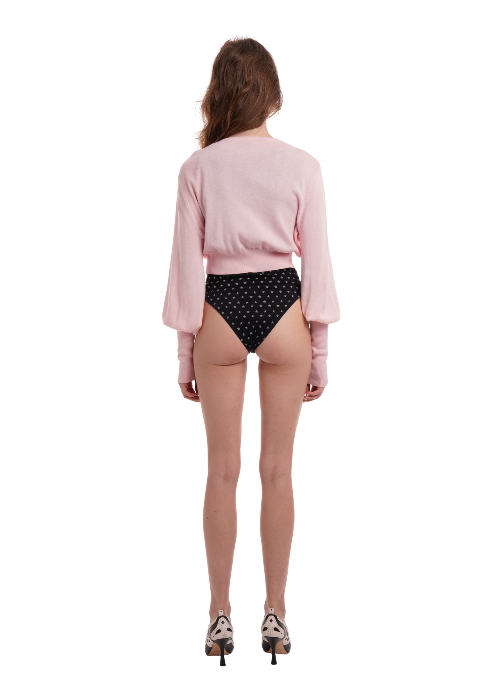 THE LONG BUBBLE CARDI IN BUBBLEGUM