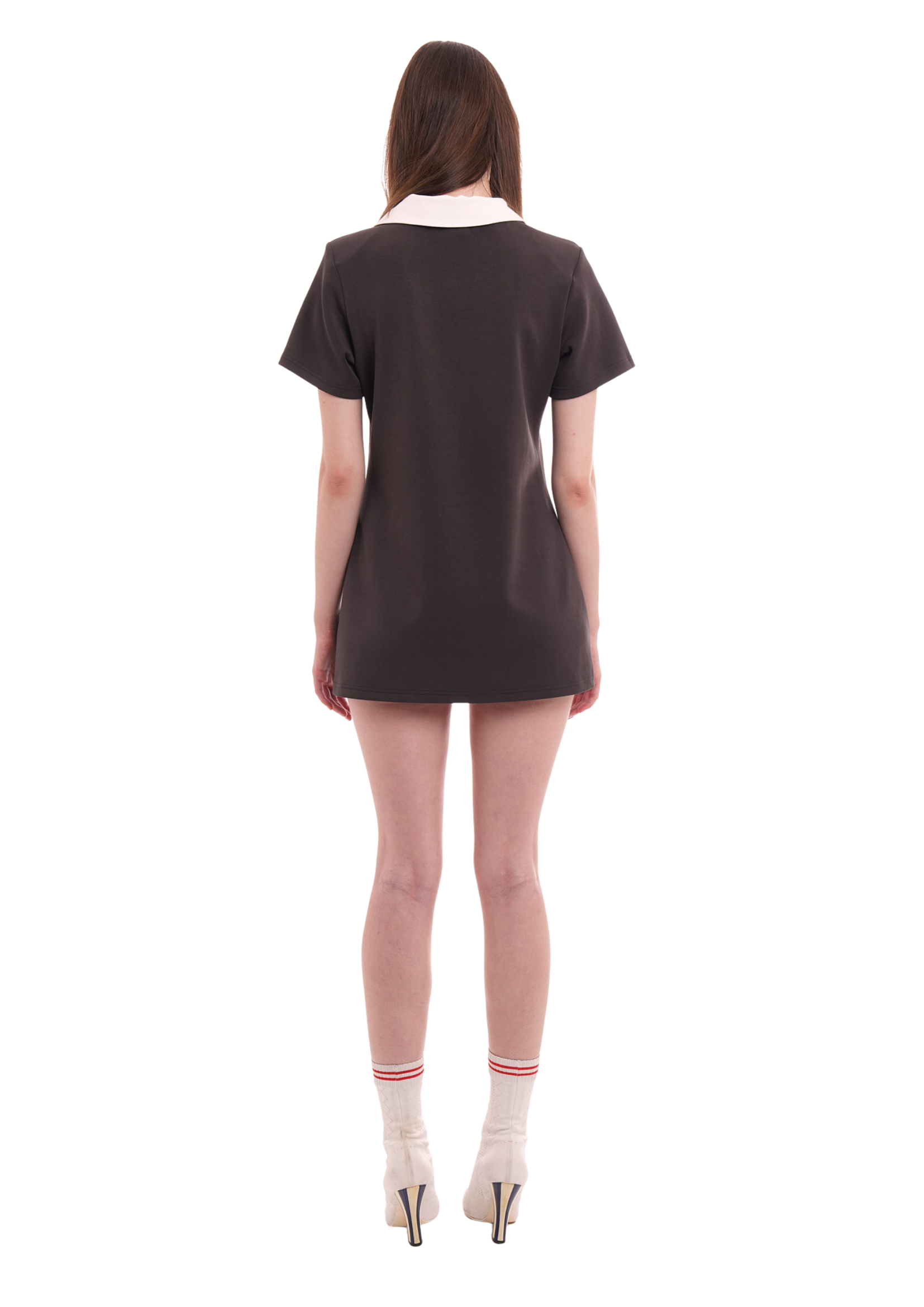 THE RUGBY DRESS IN WASHED BLACK