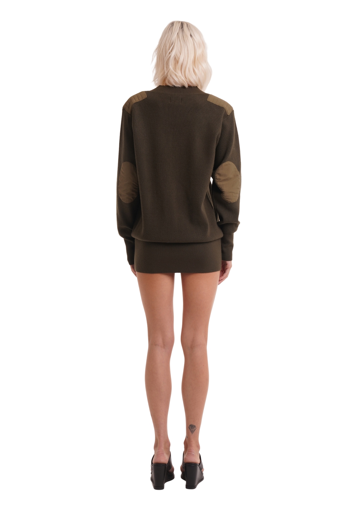 THE LIVI SWEATER IN ARMY GREEN