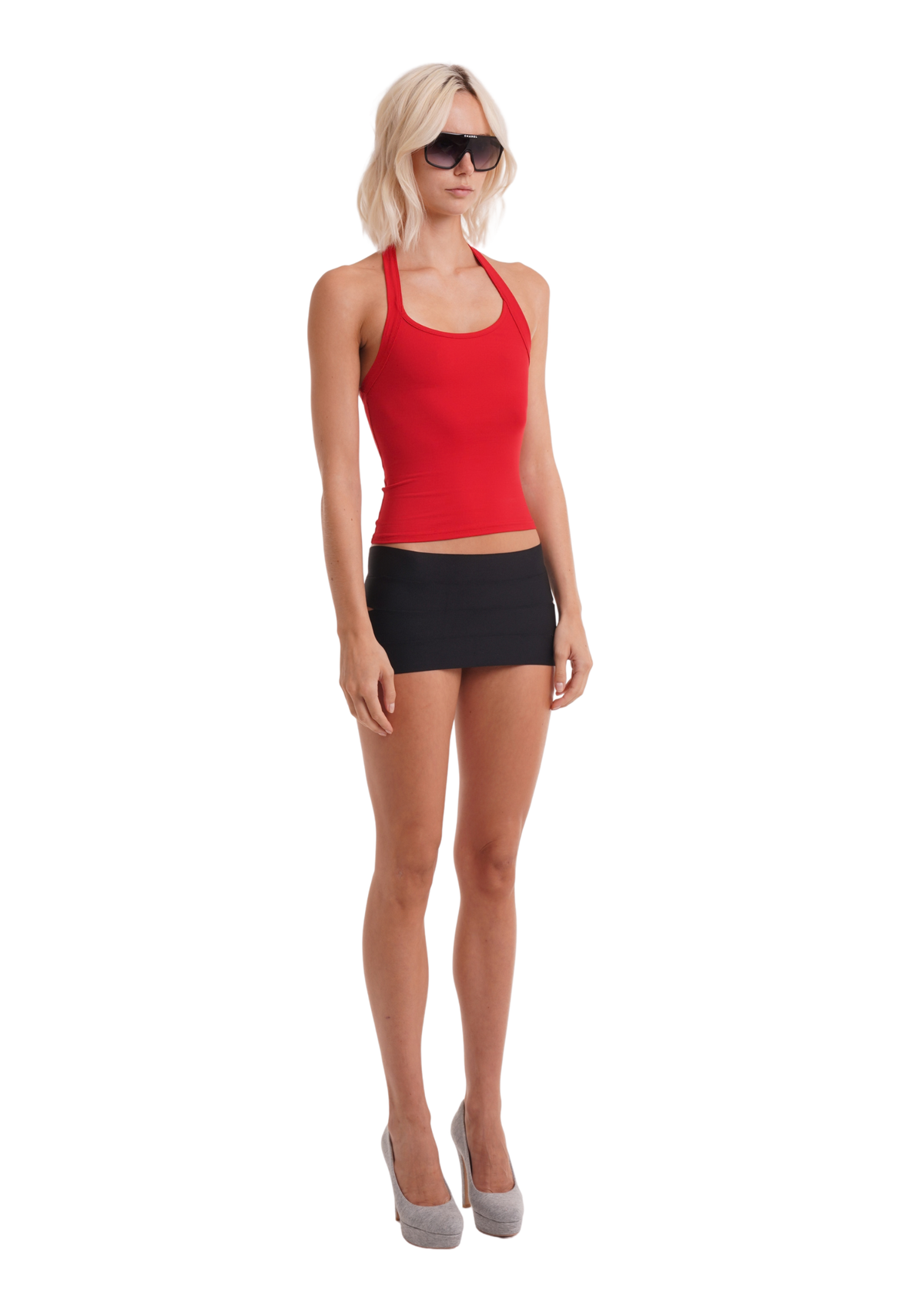 HALTER TANK IN RED