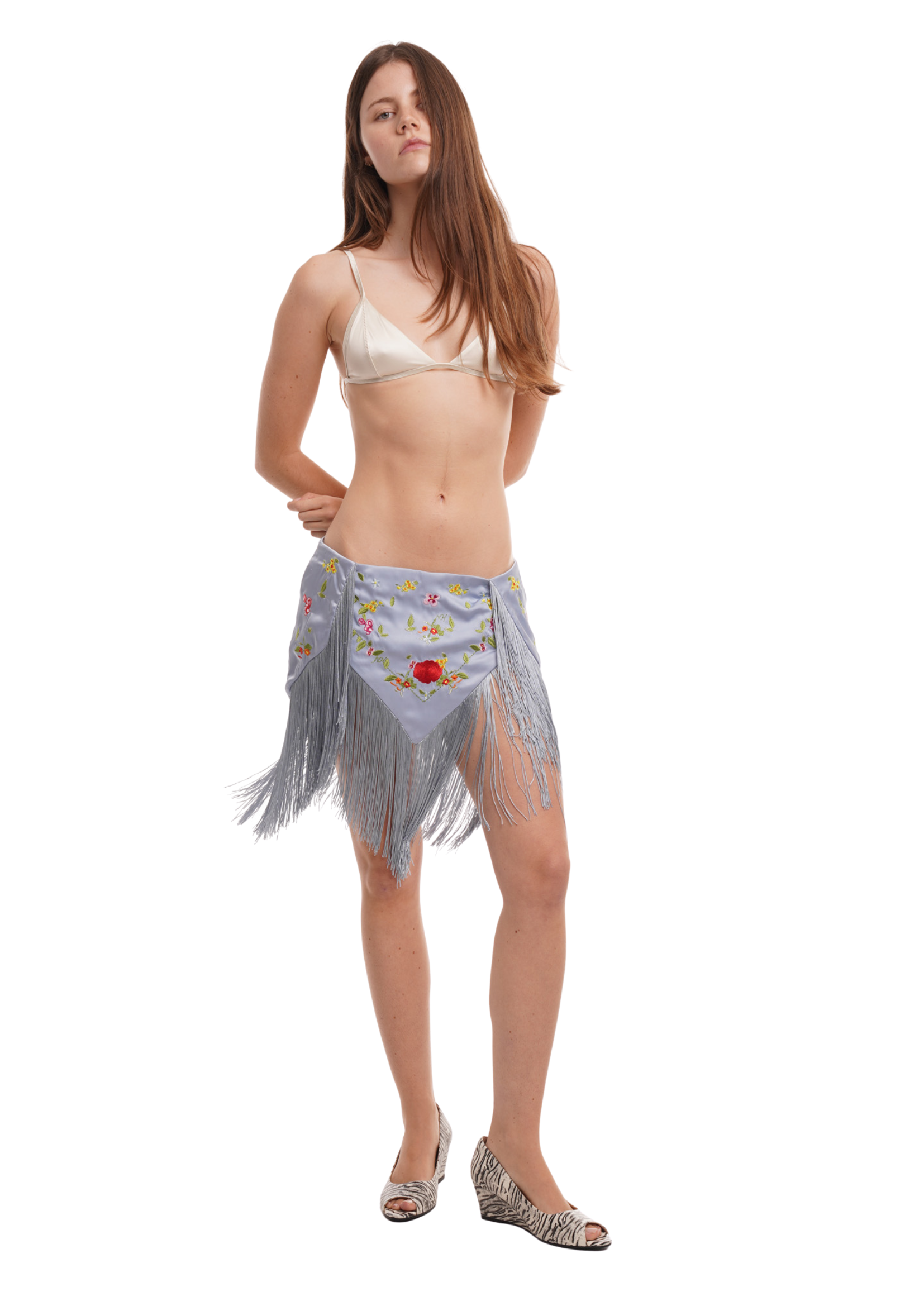 LARA SKIRT IN POWDER BLUE