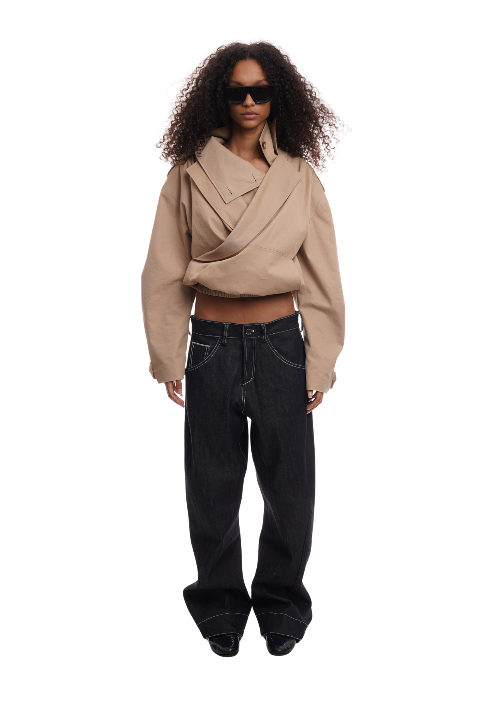 TRENCH PULL OVER IN CAMEL