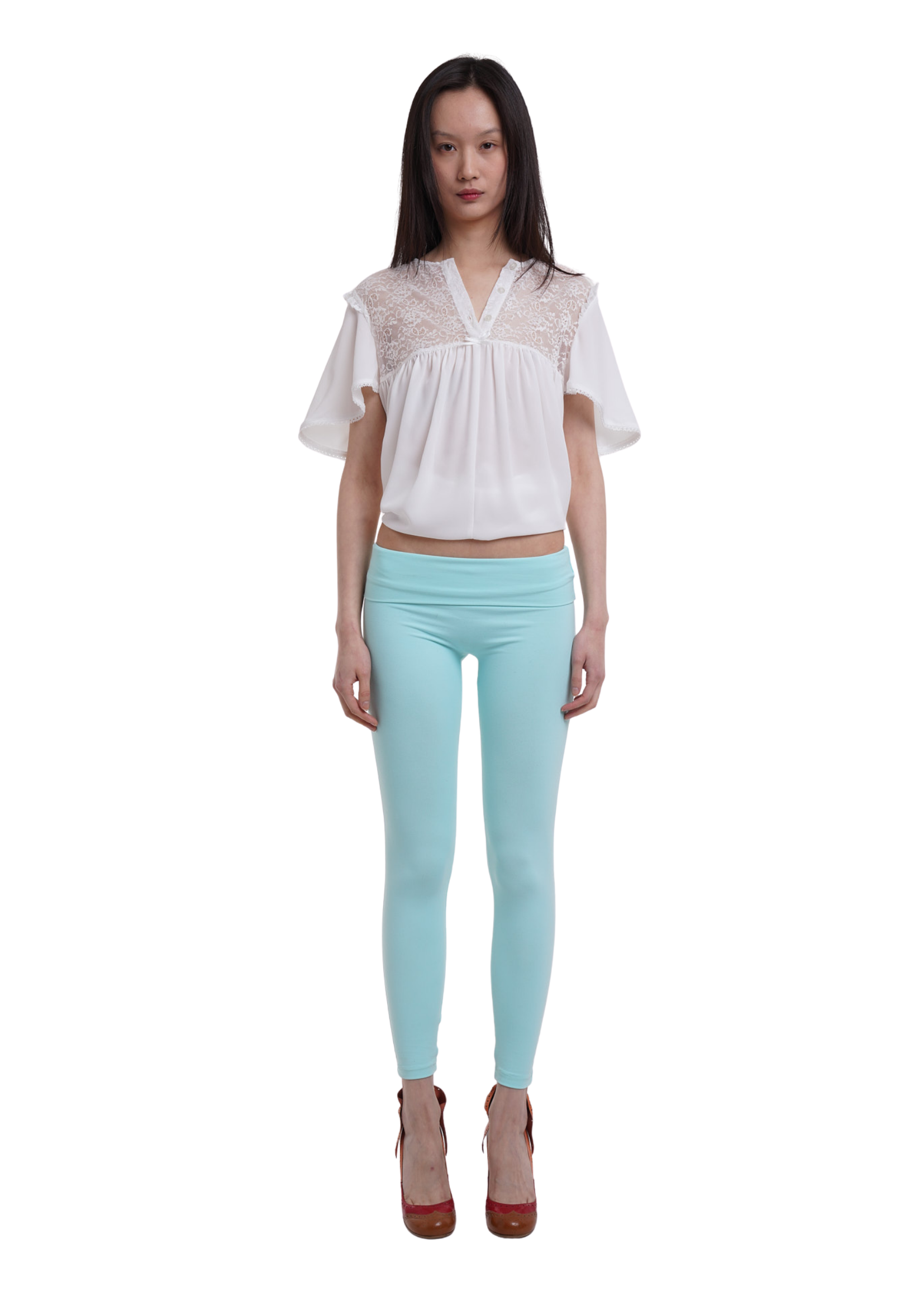 FOLD OVER LEGGINGS IN ICE