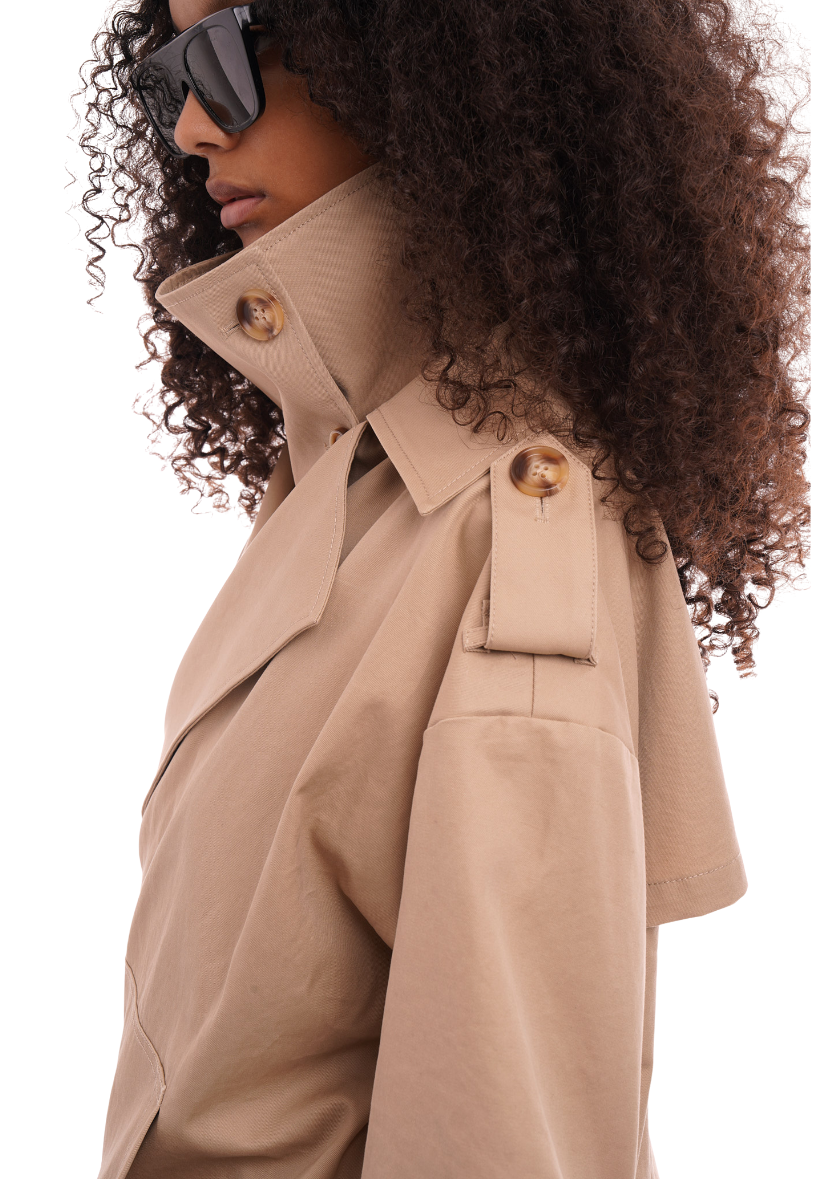 TRENCH PULL OVER IN CAMEL