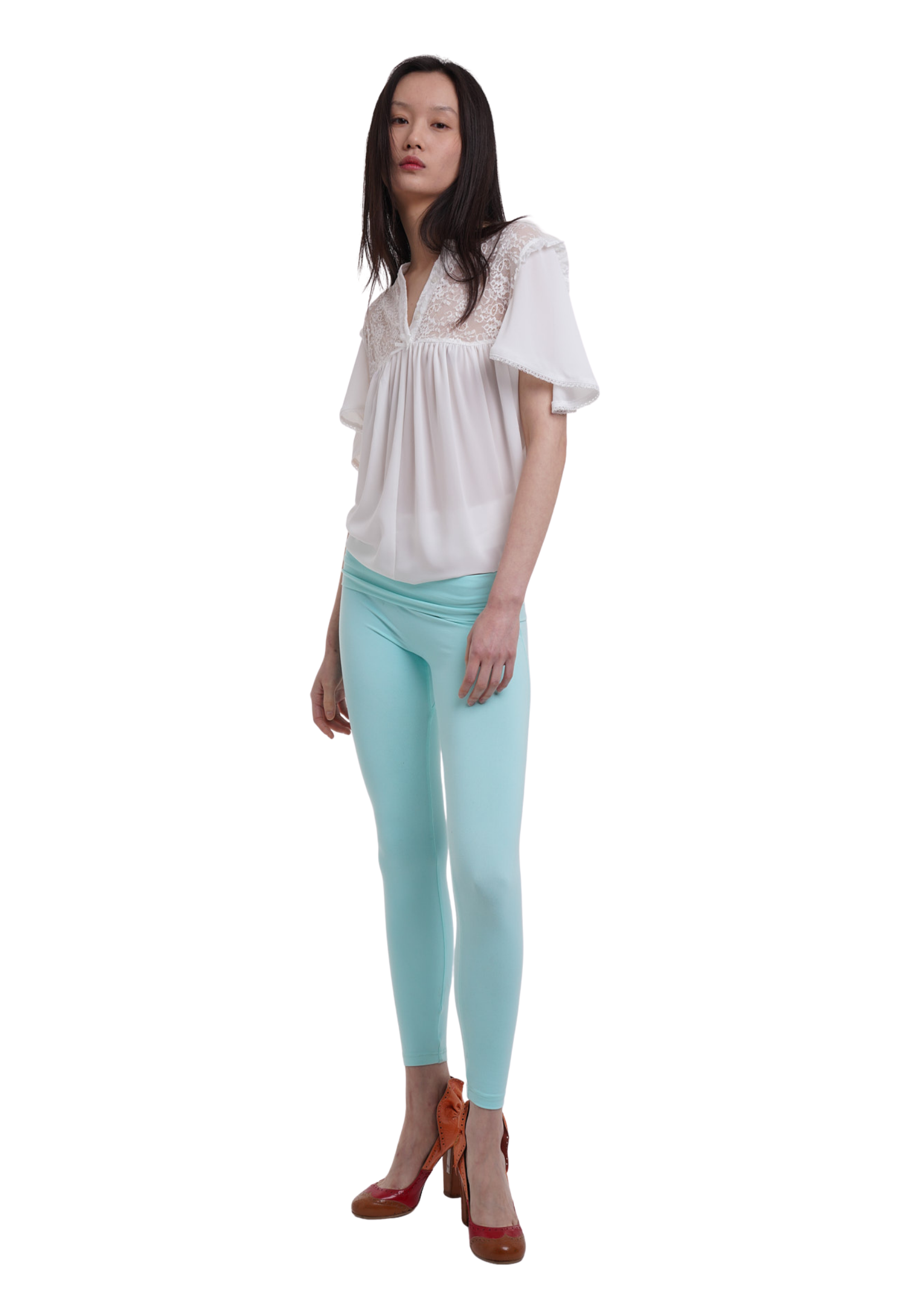 FOLD OVER LEGGINGS IN ICE