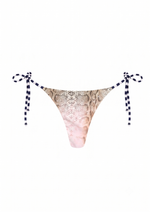 NIIHAI X MAIN ROSE TRIANGLE BIKINI BOTTOM IN PINK SNAKE