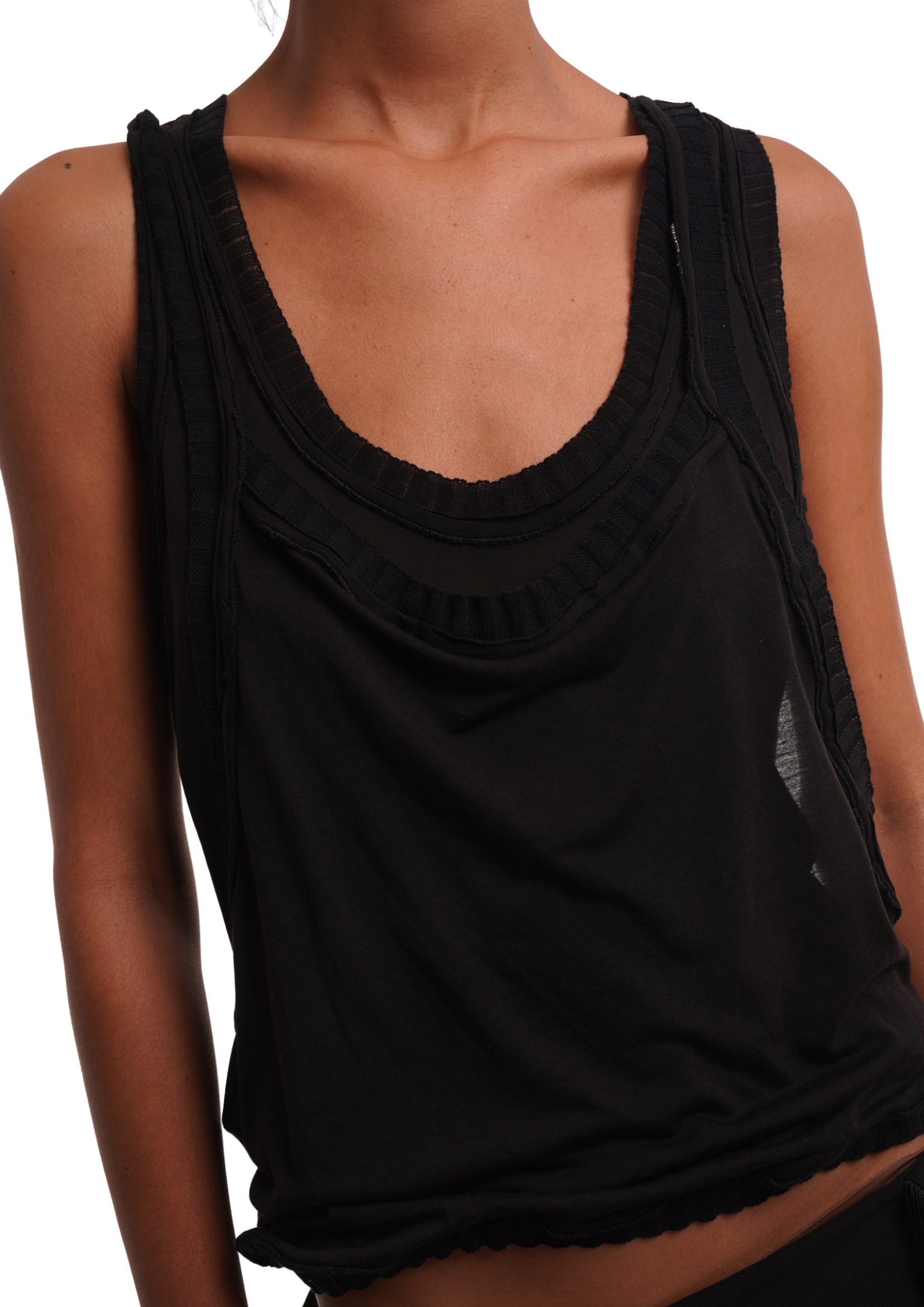 THE MARLENA TOP IN BLACK