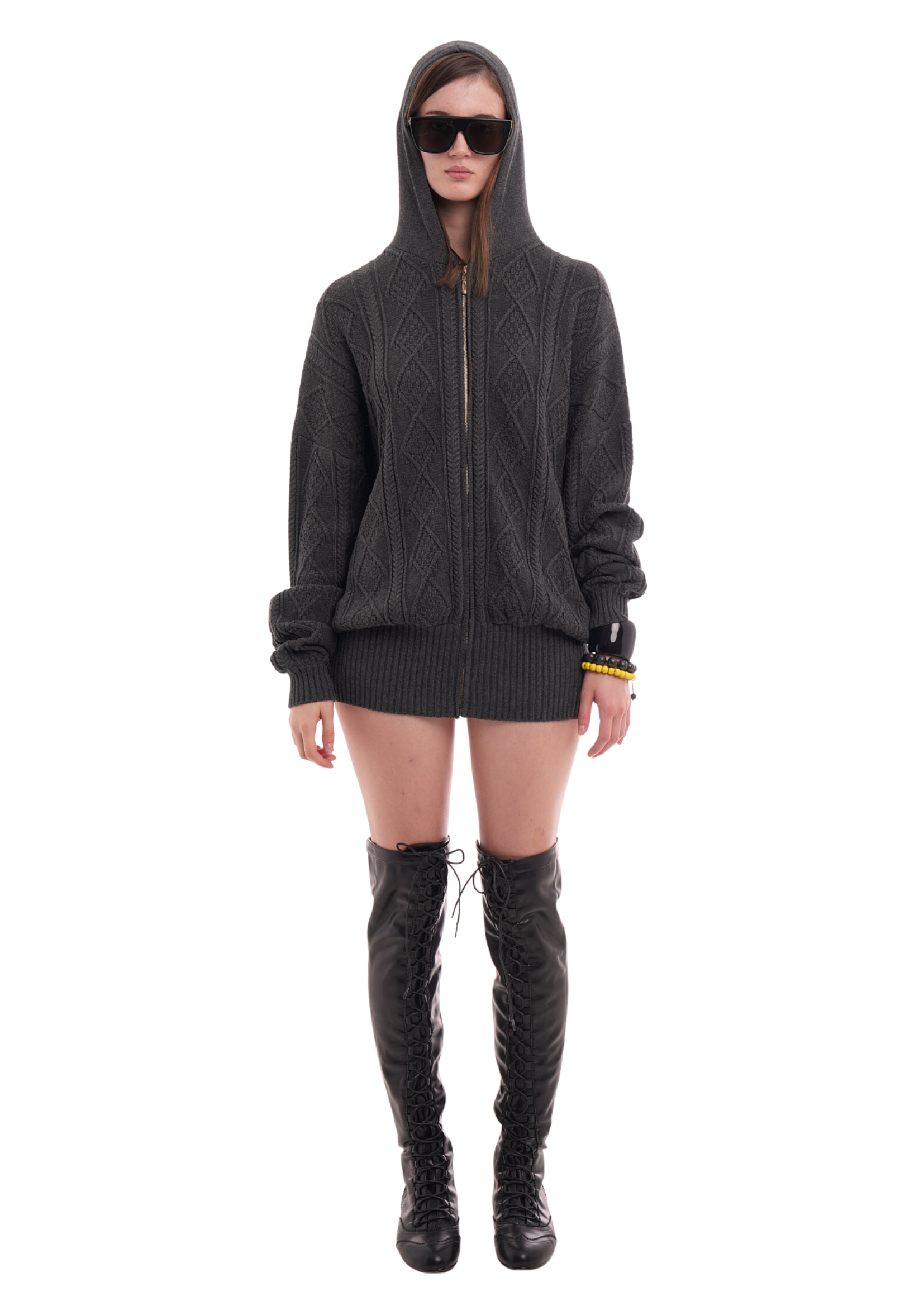 THE CECE DRESS IN WORN BLACK