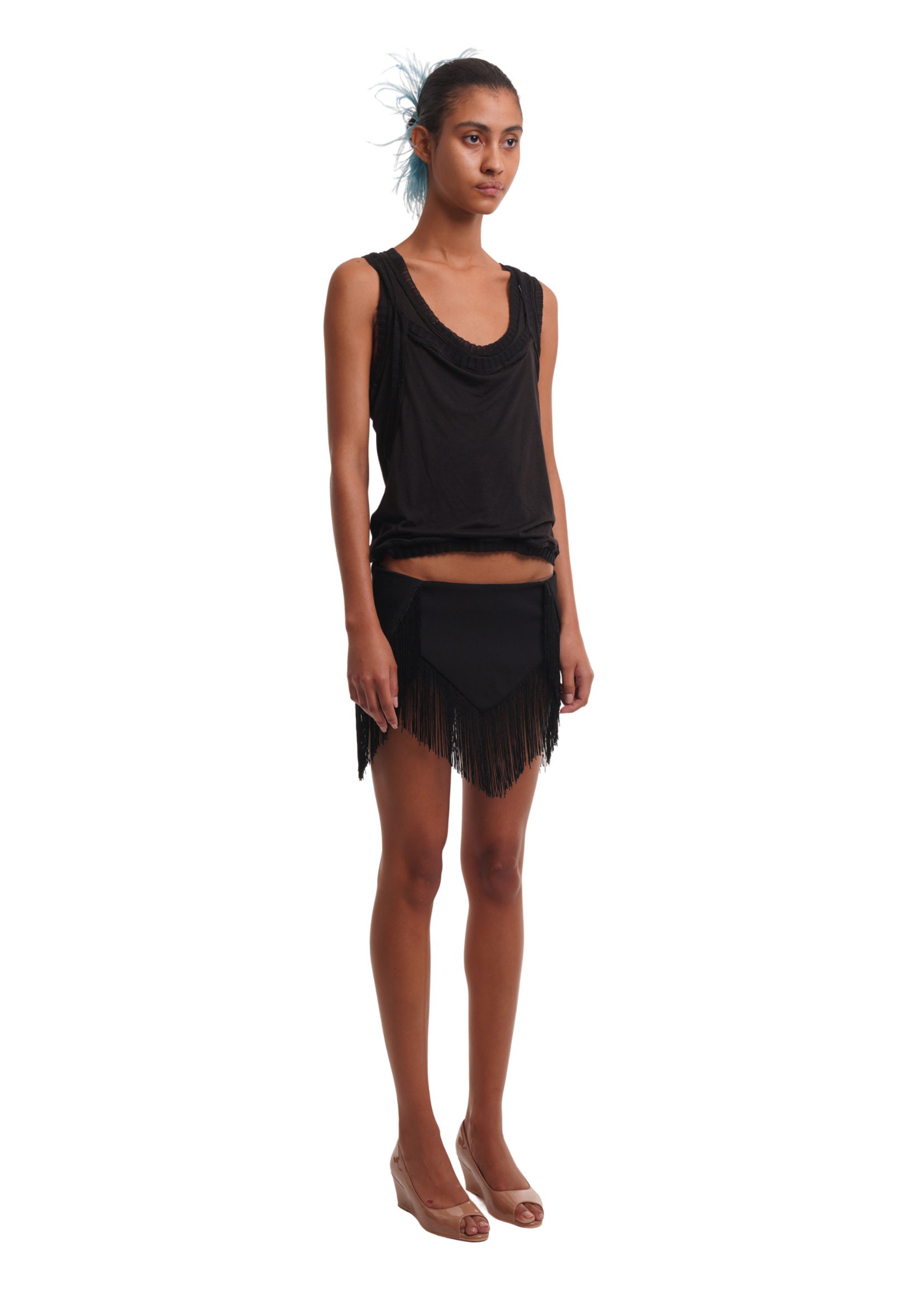 THE MARLENA TOP IN BLACK