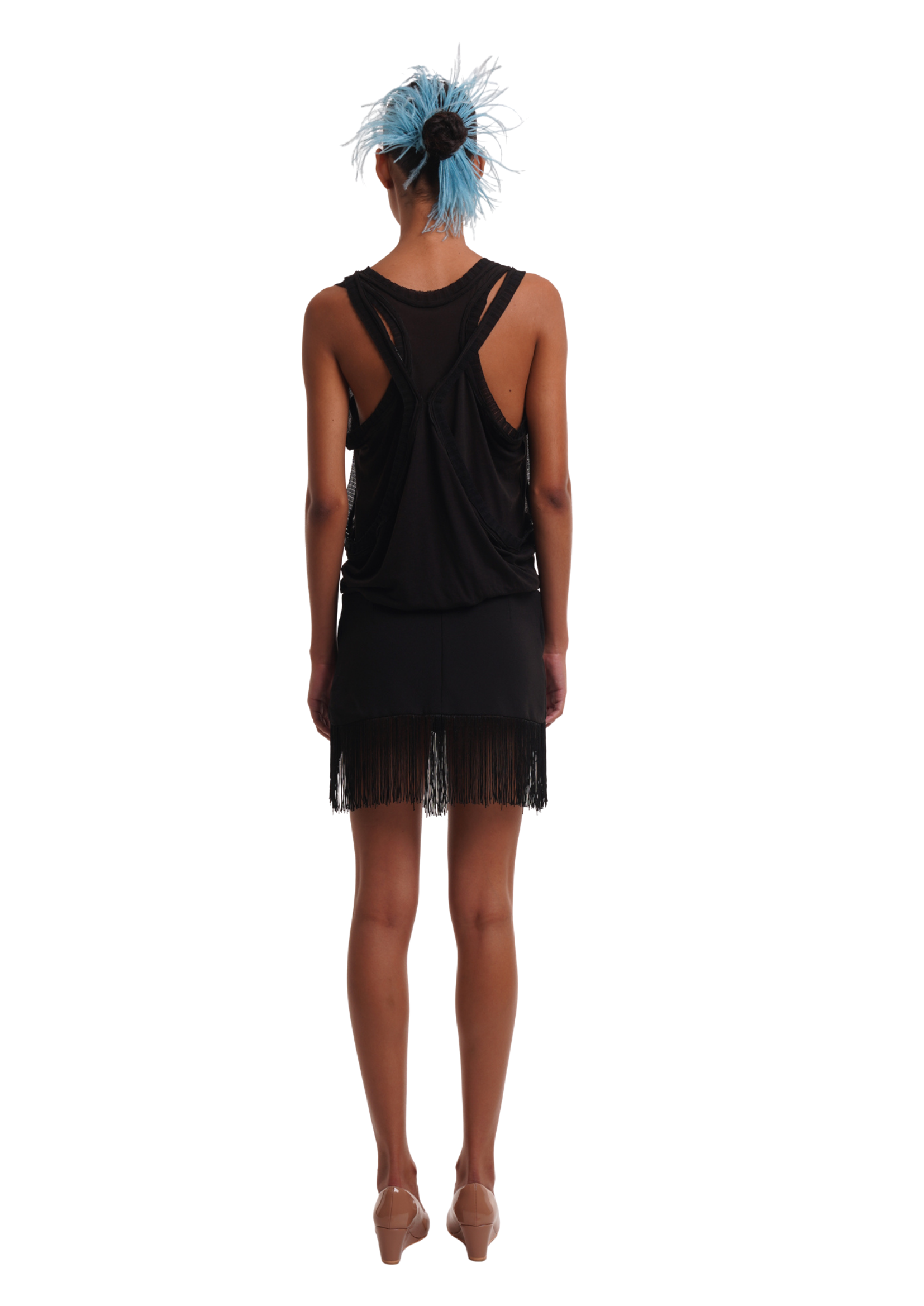 THE MARLENA TOP IN BLACK