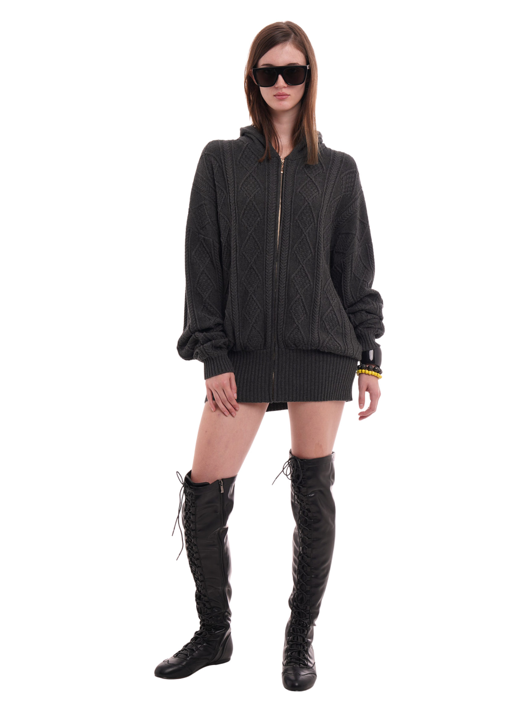 THE CECE DRESS IN WORN BLACK