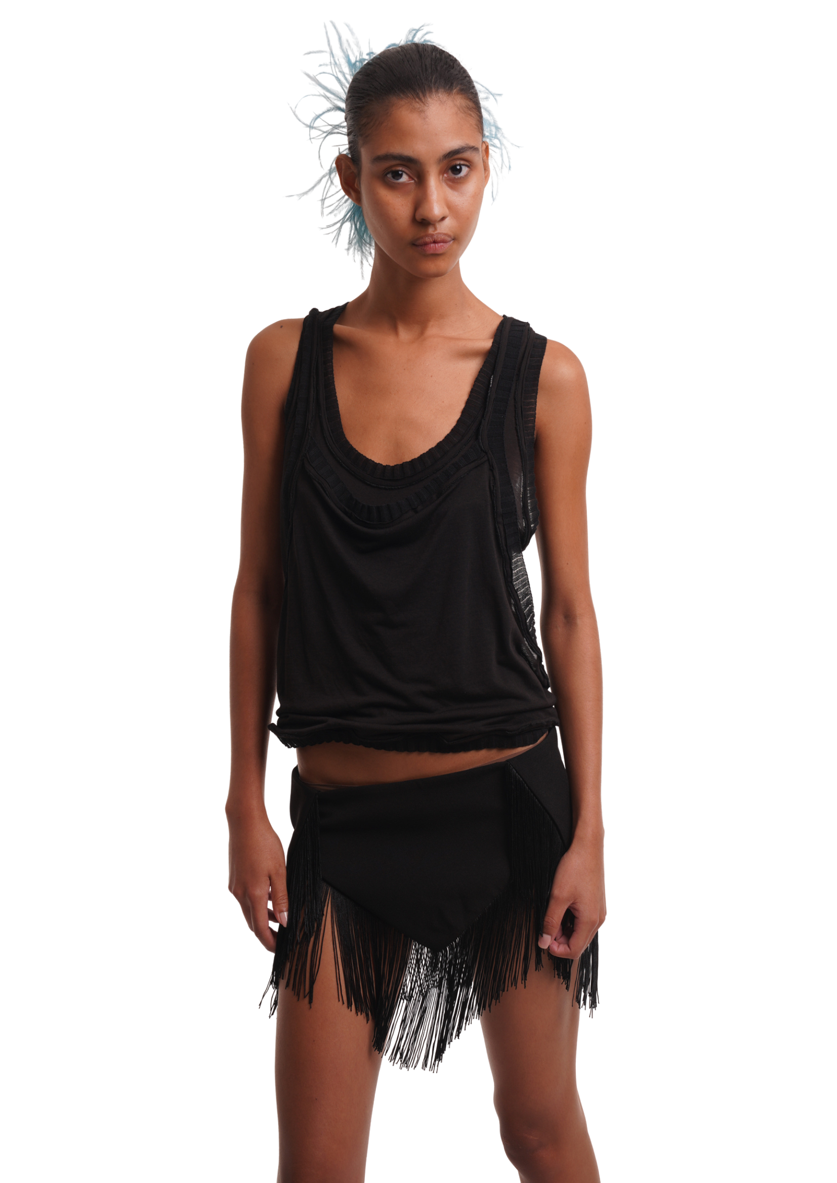 THE MARLENA TOP IN BLACK