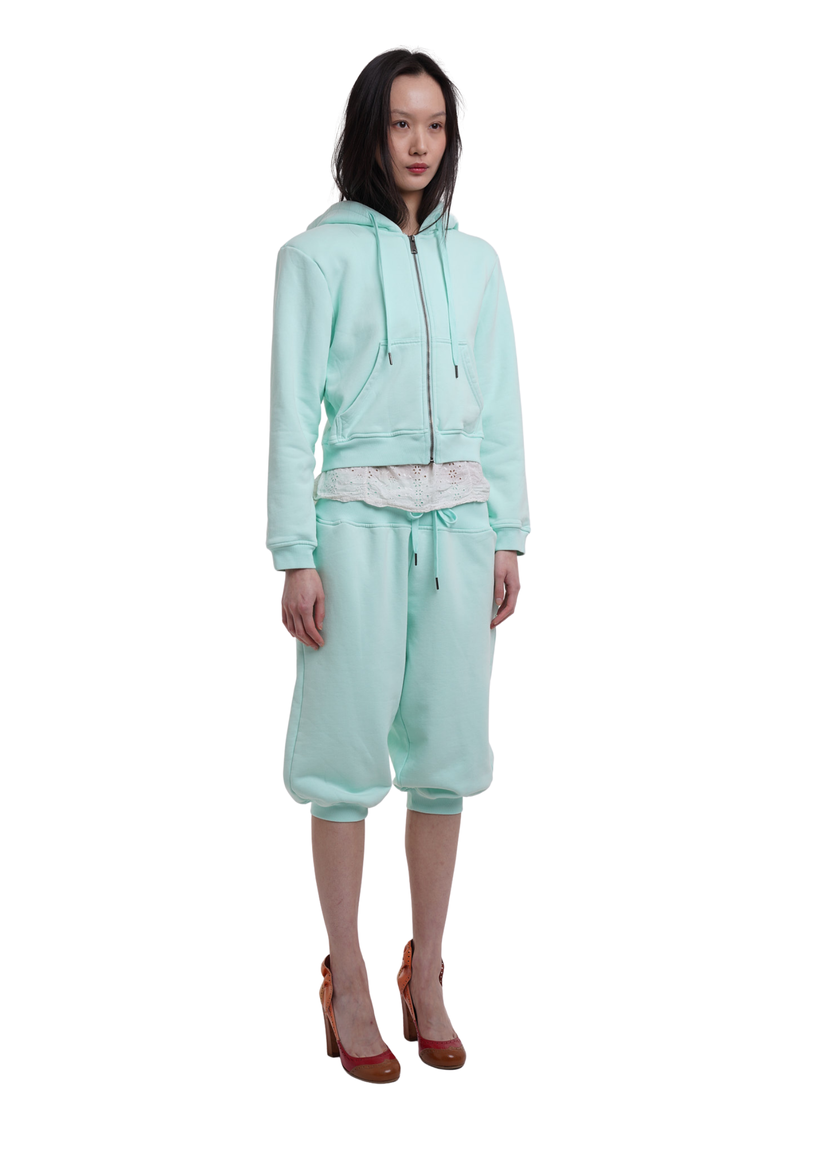 SWEATS SET HOODIE IN ICE